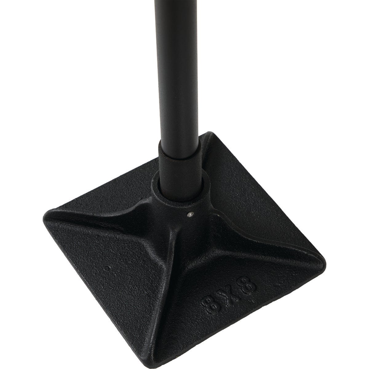 Do it Best 8 In. x 8 In. Tamper with 48 In. Steel Handle