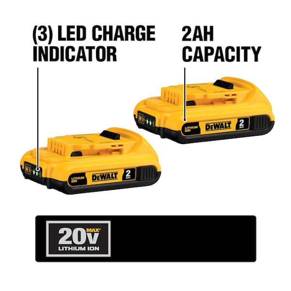 20V MAX Cordless 7 Tool Combo Kit with TOUGHSYSTEM Case, (1) 20V 4.0Ah Battery and (2) 20V 2.0Ah Batteries - Image 11