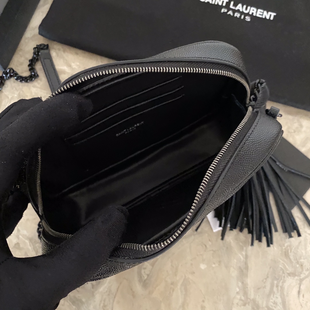 YSL Mini Lou Quilted Leather Camera Bag1:1High-quality replica