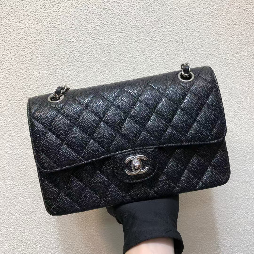 Chanel Caviar CF Medium 25CM(Replica)1:1High-quality replica