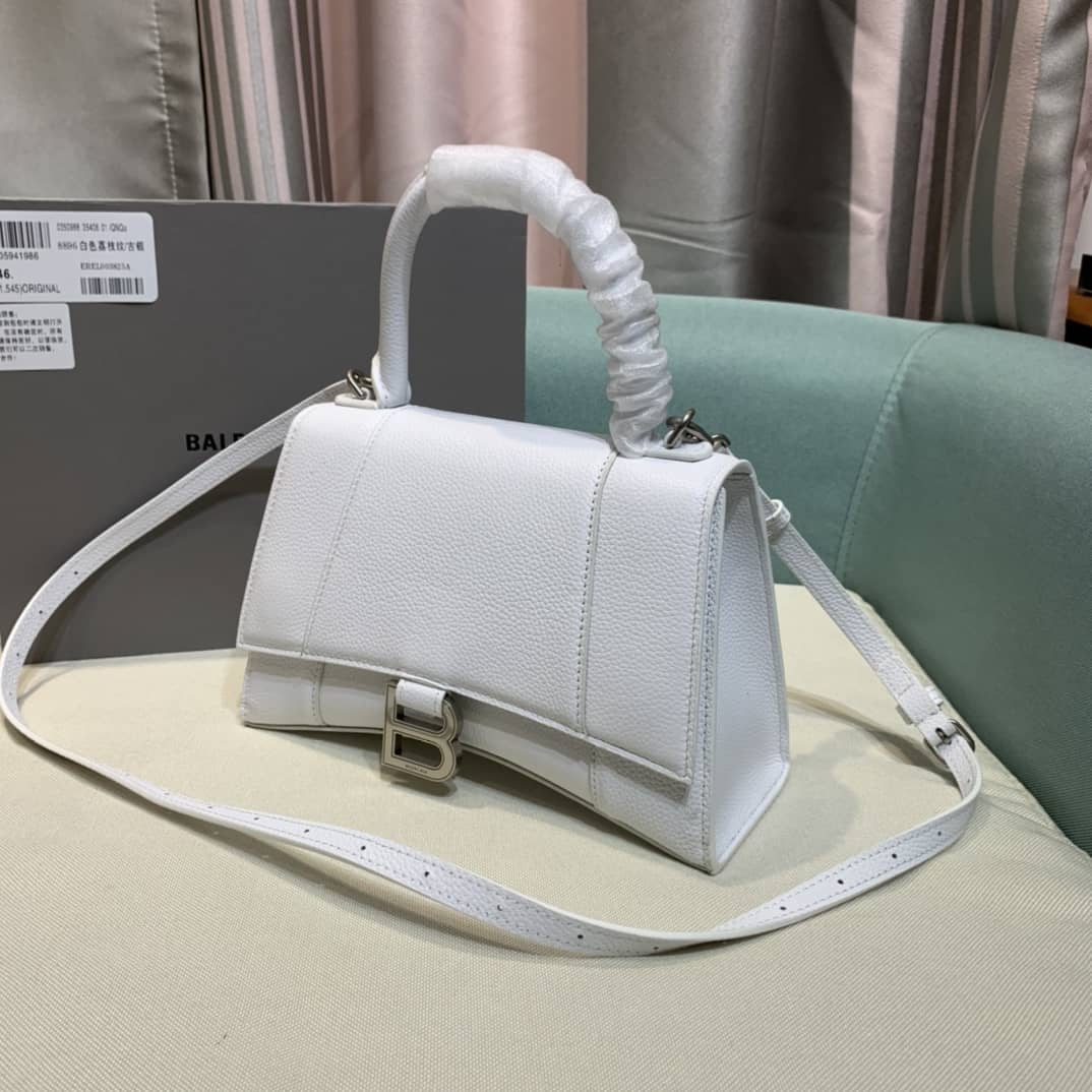 Balenciaga Hourglass Leather Top Handle Replica Bag - Replicaclubs