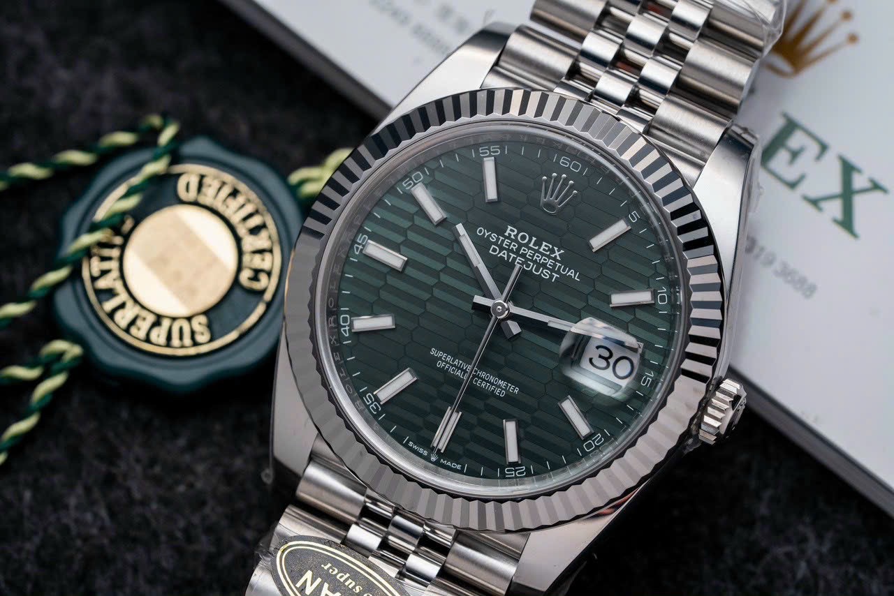 Rolex DateJust 126334 Replica Watch Green Dial Jubilee Strap Clean 41mm - Top club