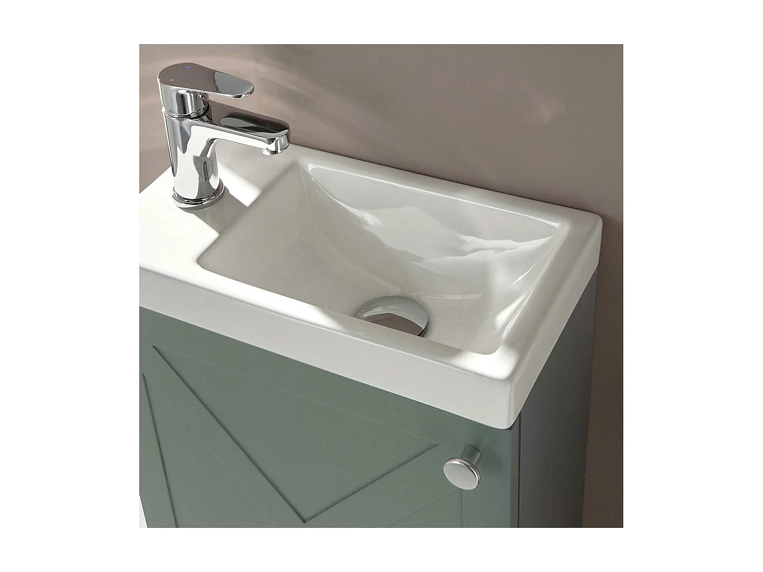 Meuble lave-mains AVA Vert de gris