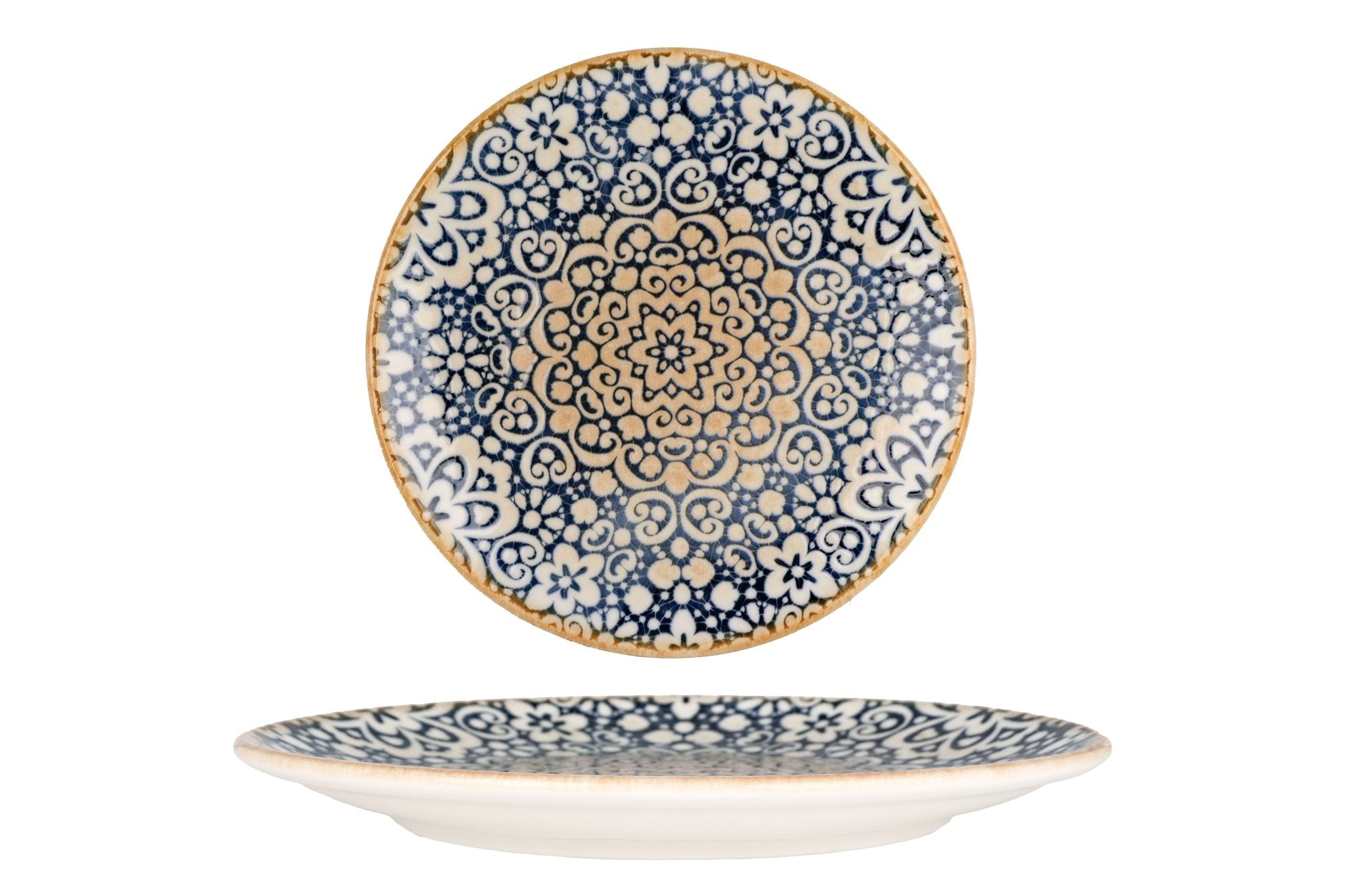 Bonna Gebaksbord - Alhambra - Porselein - 17 cm - set van 6