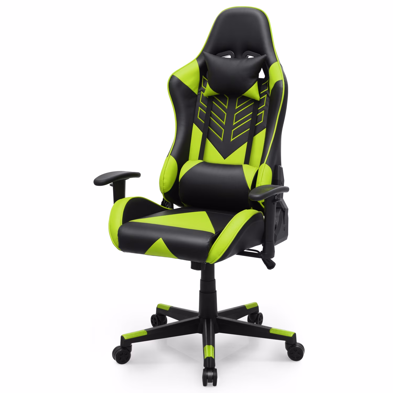 Magshion Ergonomic Gaming Chair, Comfortable Gaming Chair, Computer Chair Leather Desk Chair Adjustable Swivel Gaming Office Chair, Blue - Image 3