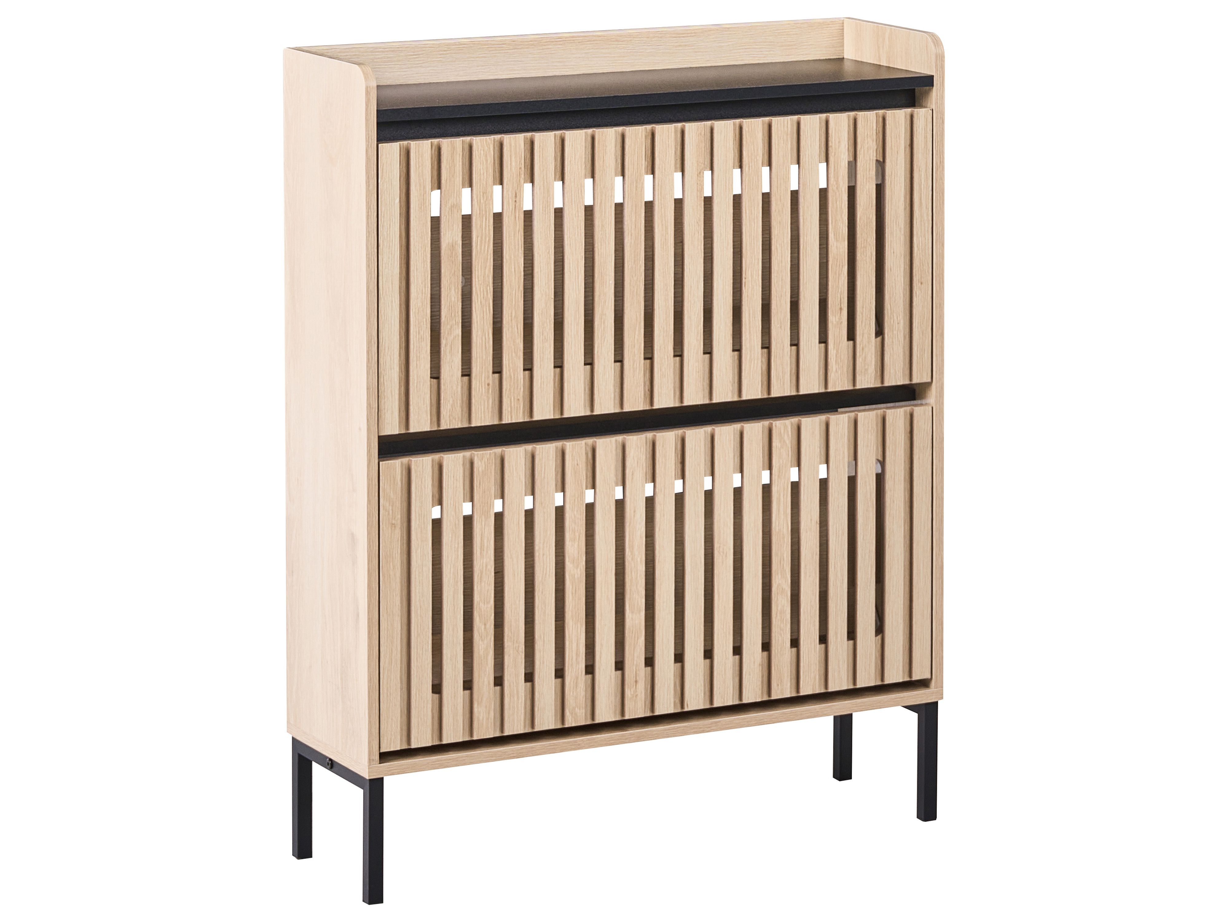 Shoe Storage Cabinet GYMPIE Light Brown