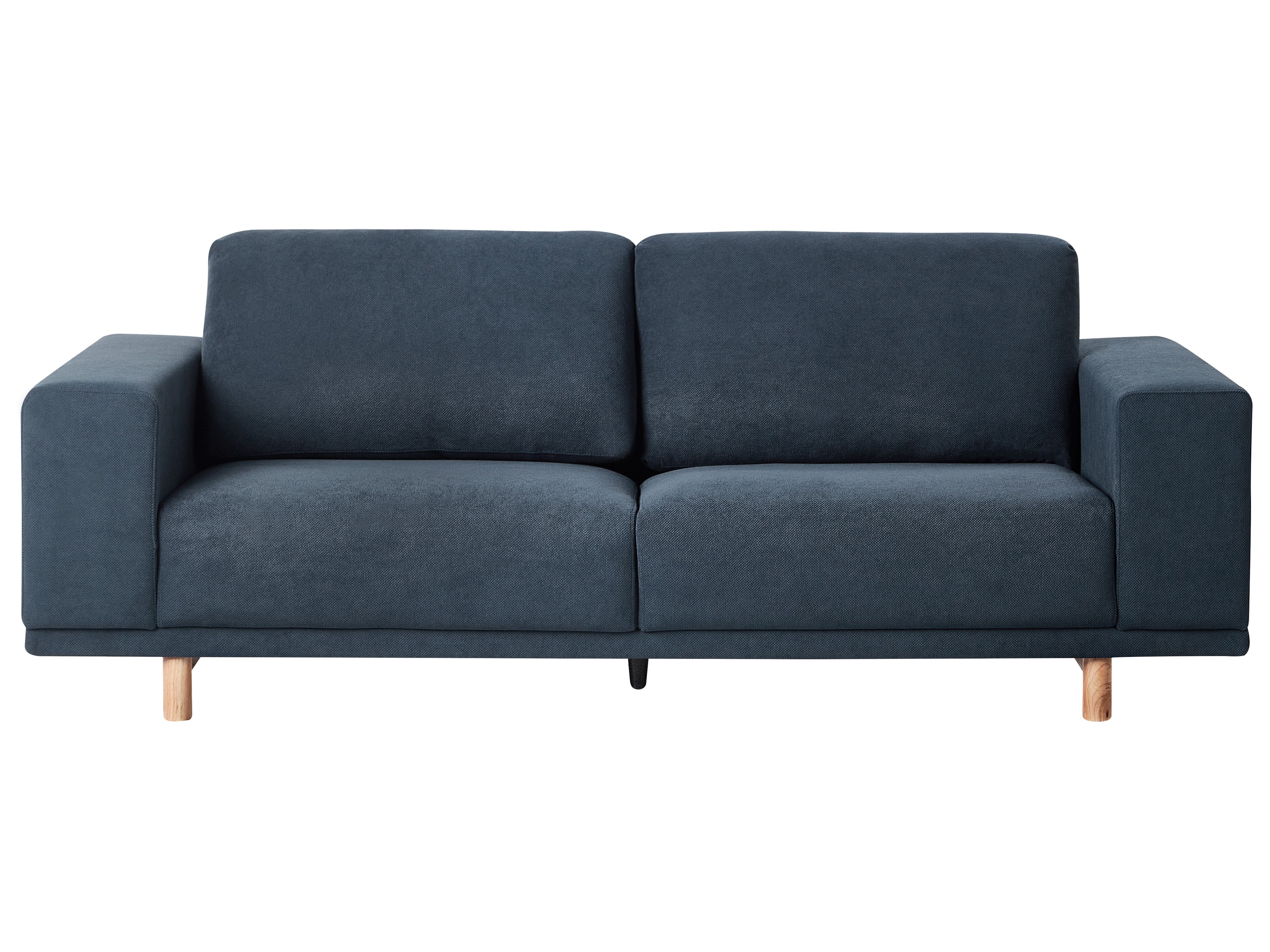 Sofa 3 Seater NIVALA Fabric Dark Blue