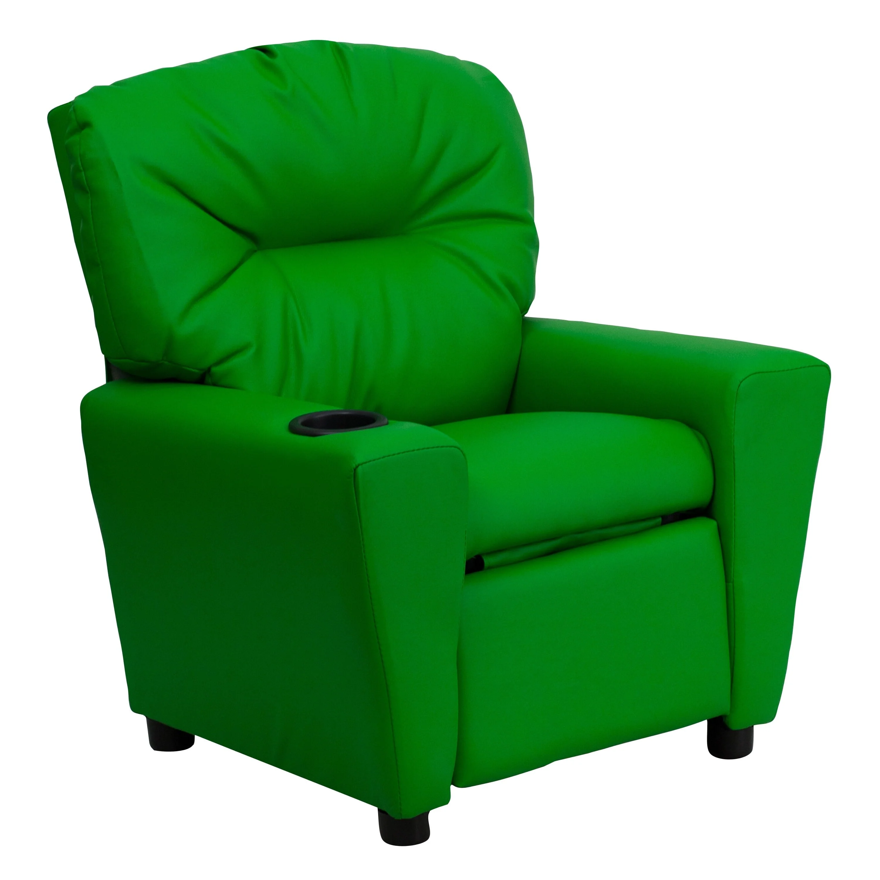Lancaster Home Contemporary Kids Recliner with Cup Holder Brown Microfiber - Image 12