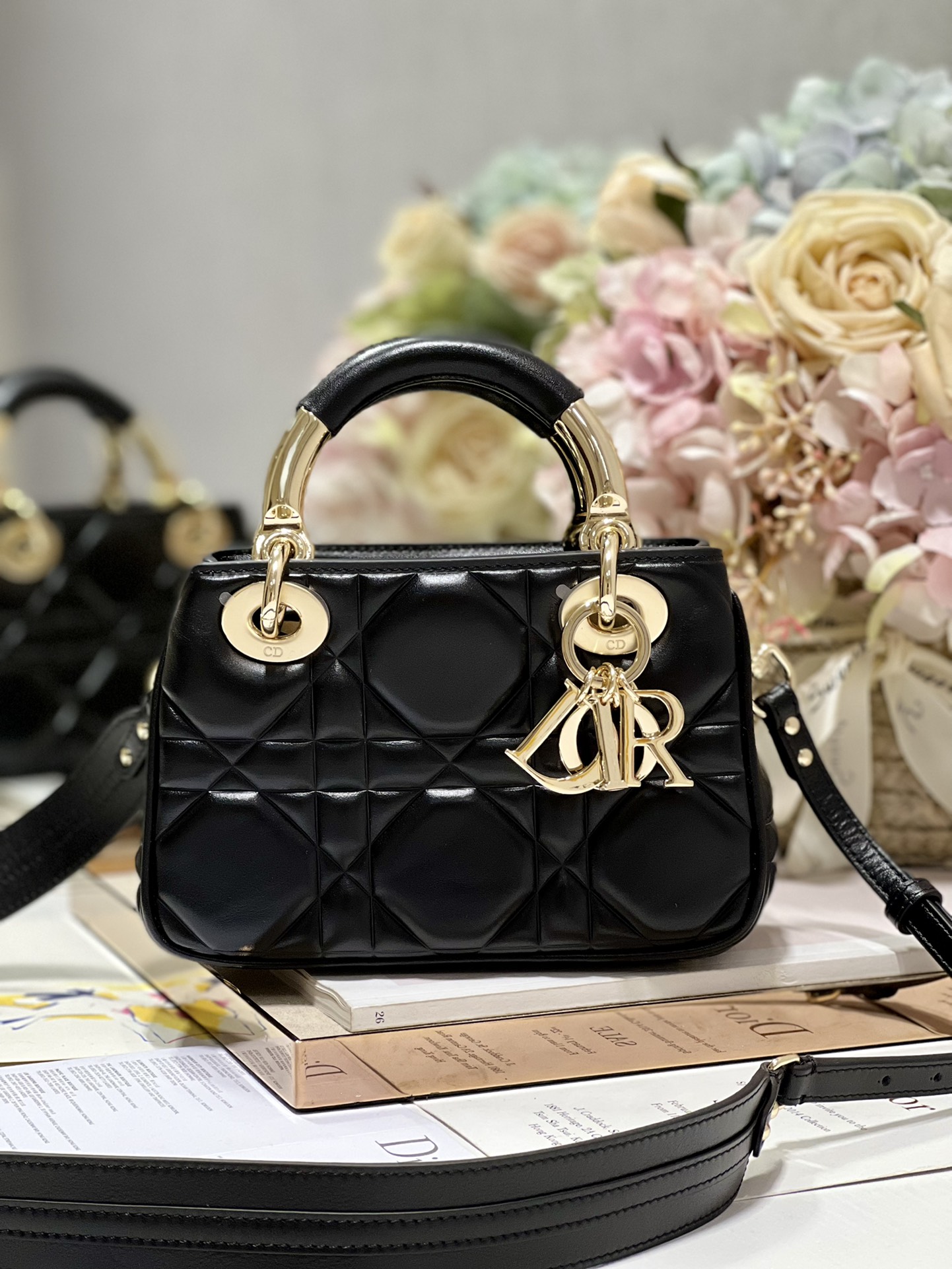 The Lady 95.22 Bag Black/White/Grey/Green For Women 7.5in/ 19cm1:1High-quality replica