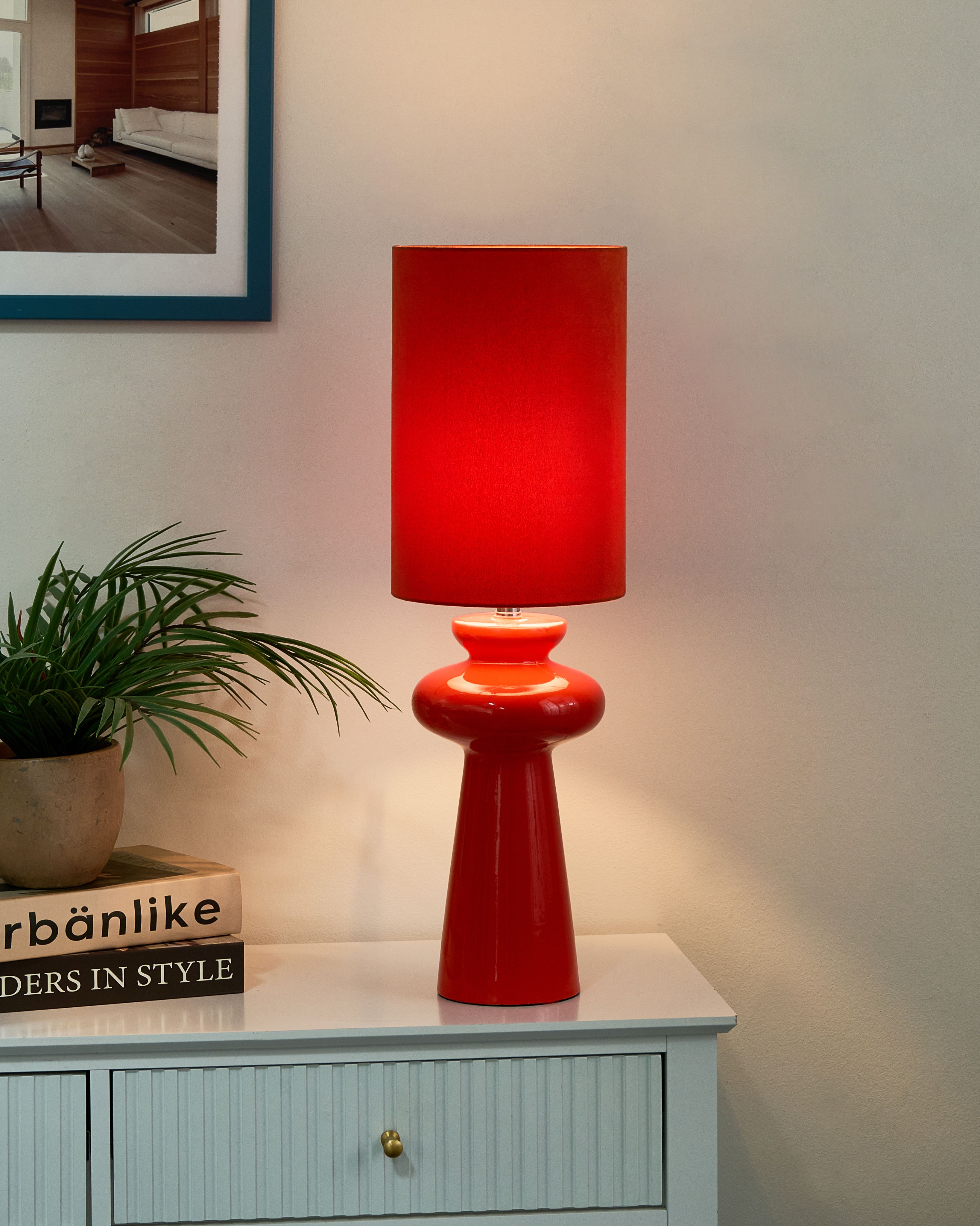 Table Lamp OTEROS Red
