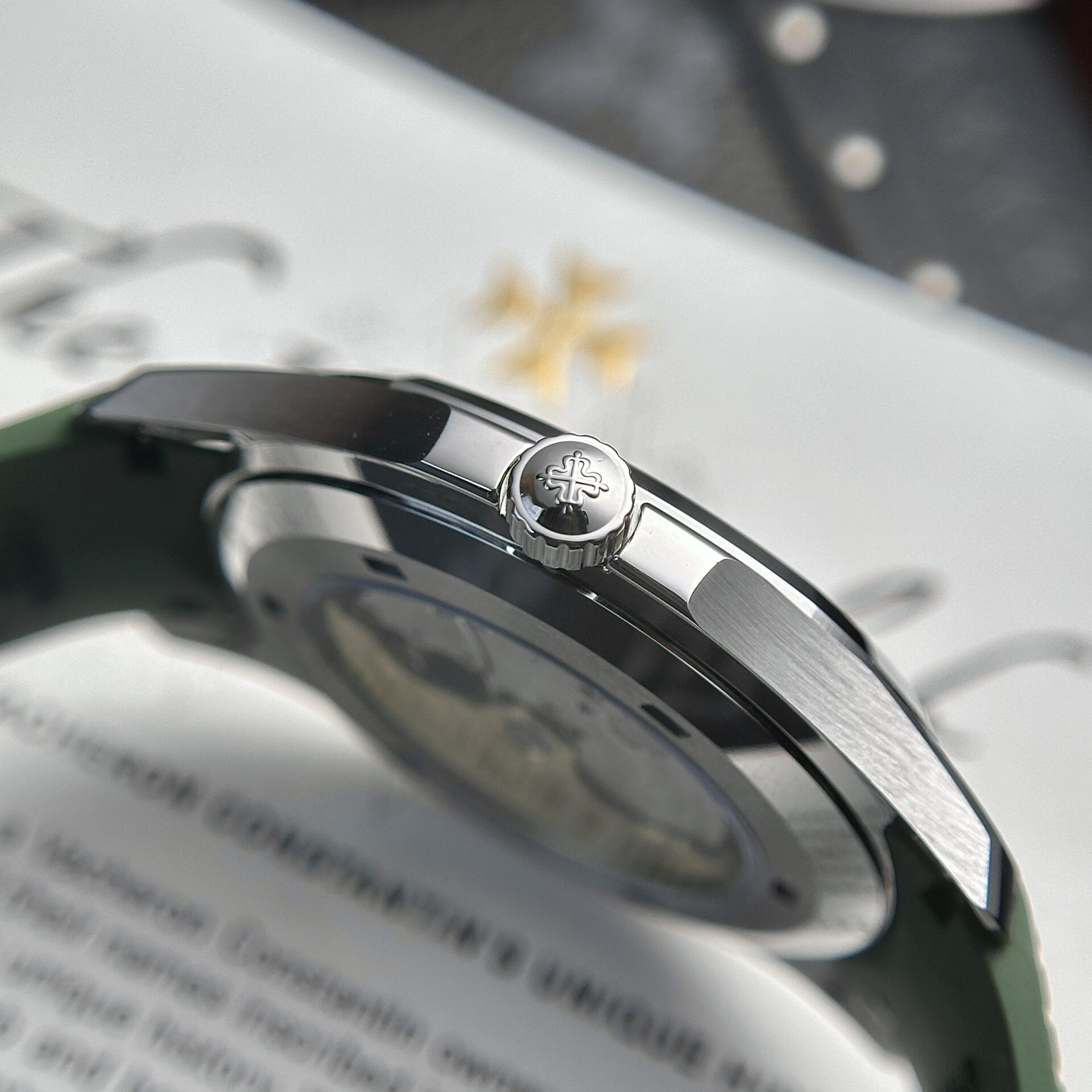 Patek Philippe Aquanaut 5168G Replica Watch Green Factory 3K 42.2mm - Top club