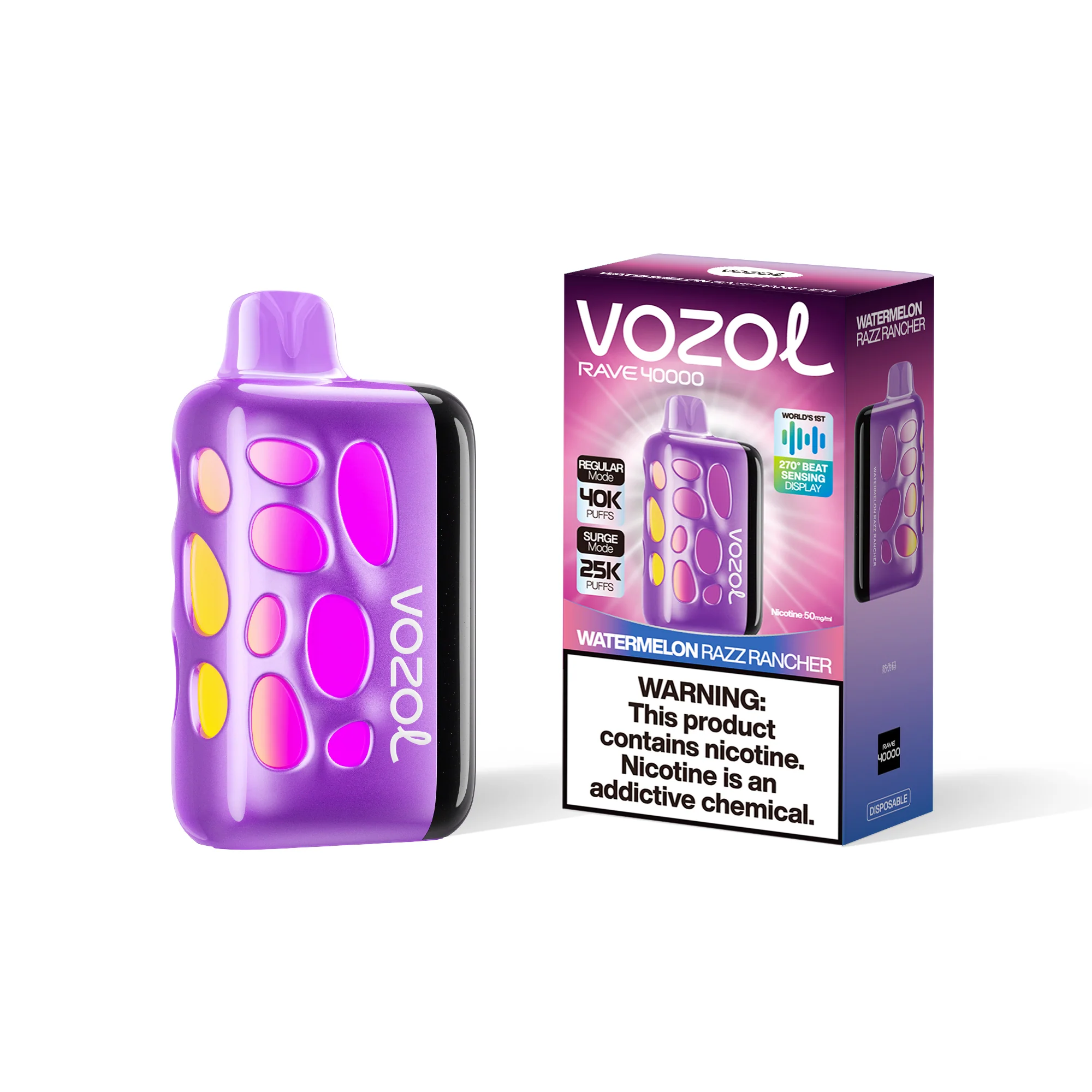 VOZOL RAVE 40K jednorazowy e-papieros (wszystkie smaki)