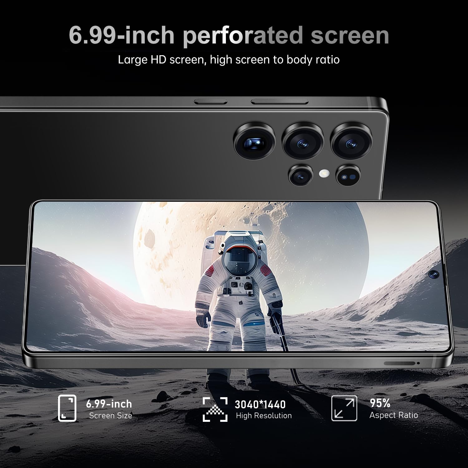 MMY I25 Ultra 5G Unlocked Smartphone,16GB+512GB Fully Cell Phone for Android 14, 6.99