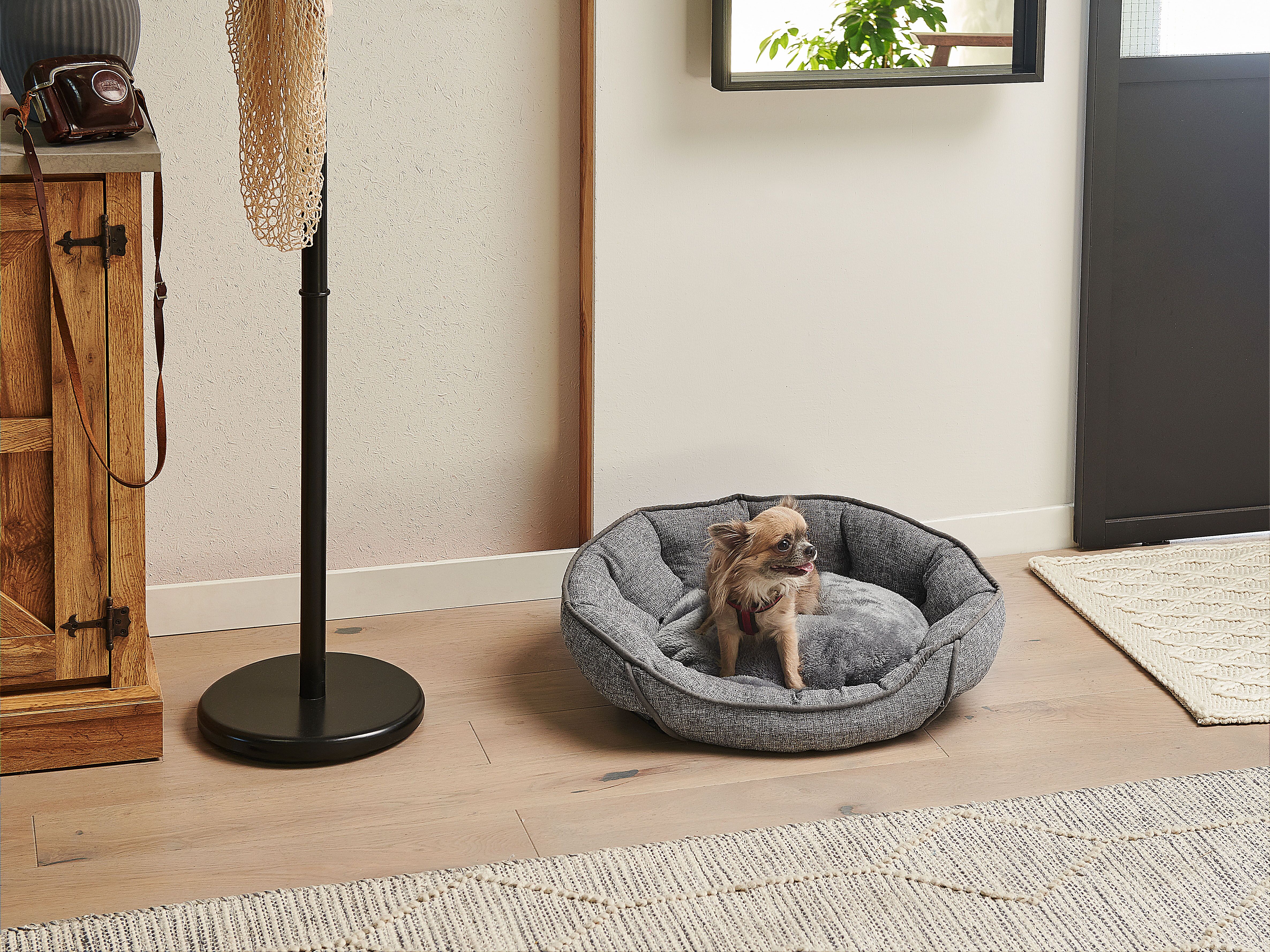 Pet Bed CANDIR Linen Grey