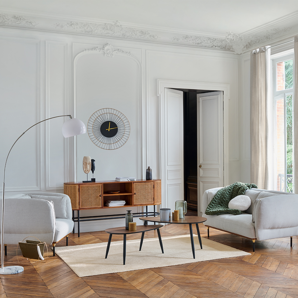 Rug "Joanne" Ivory white, 160x230 cm