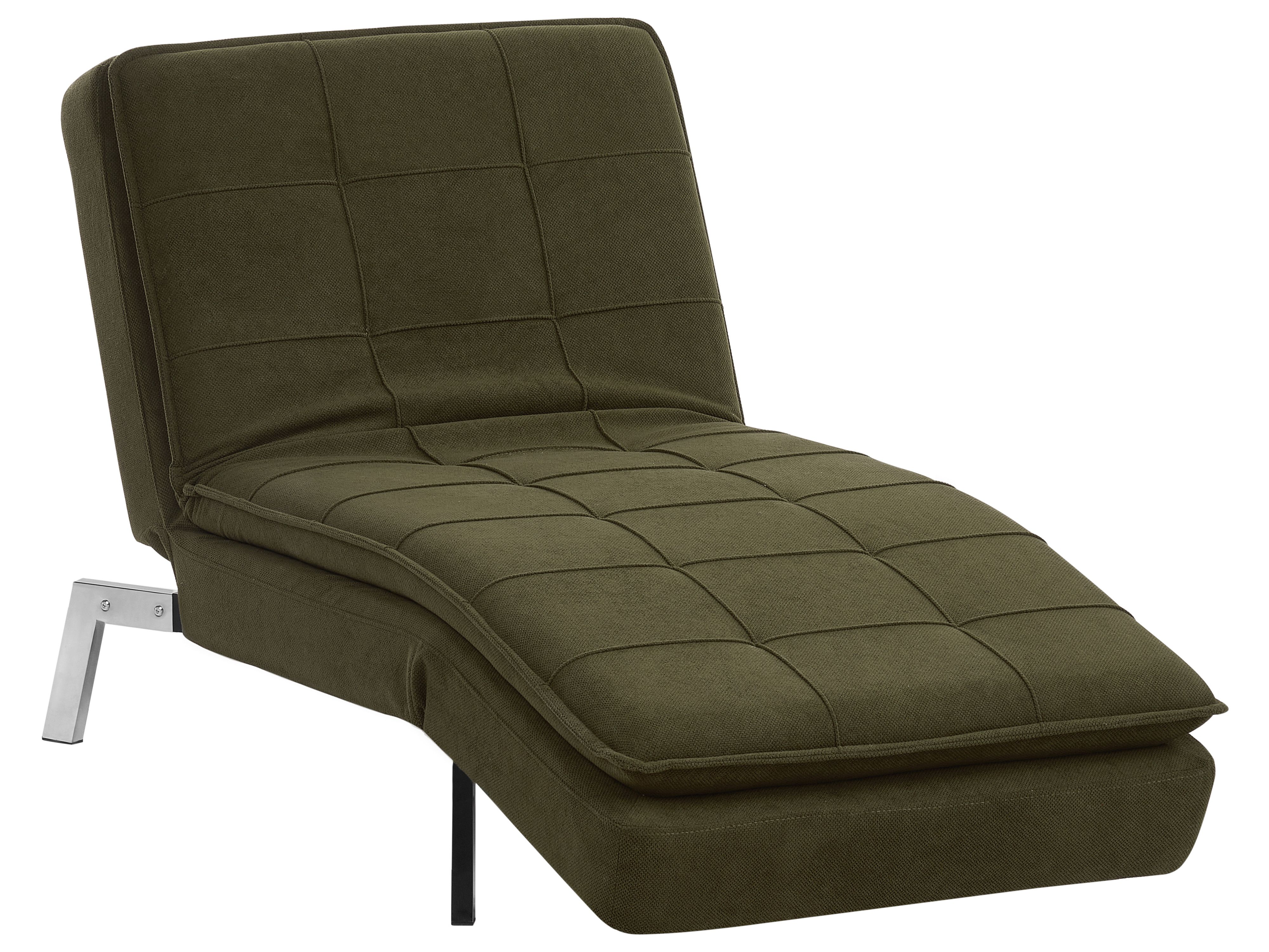 Chaise Longue LOIRET Fabric Green