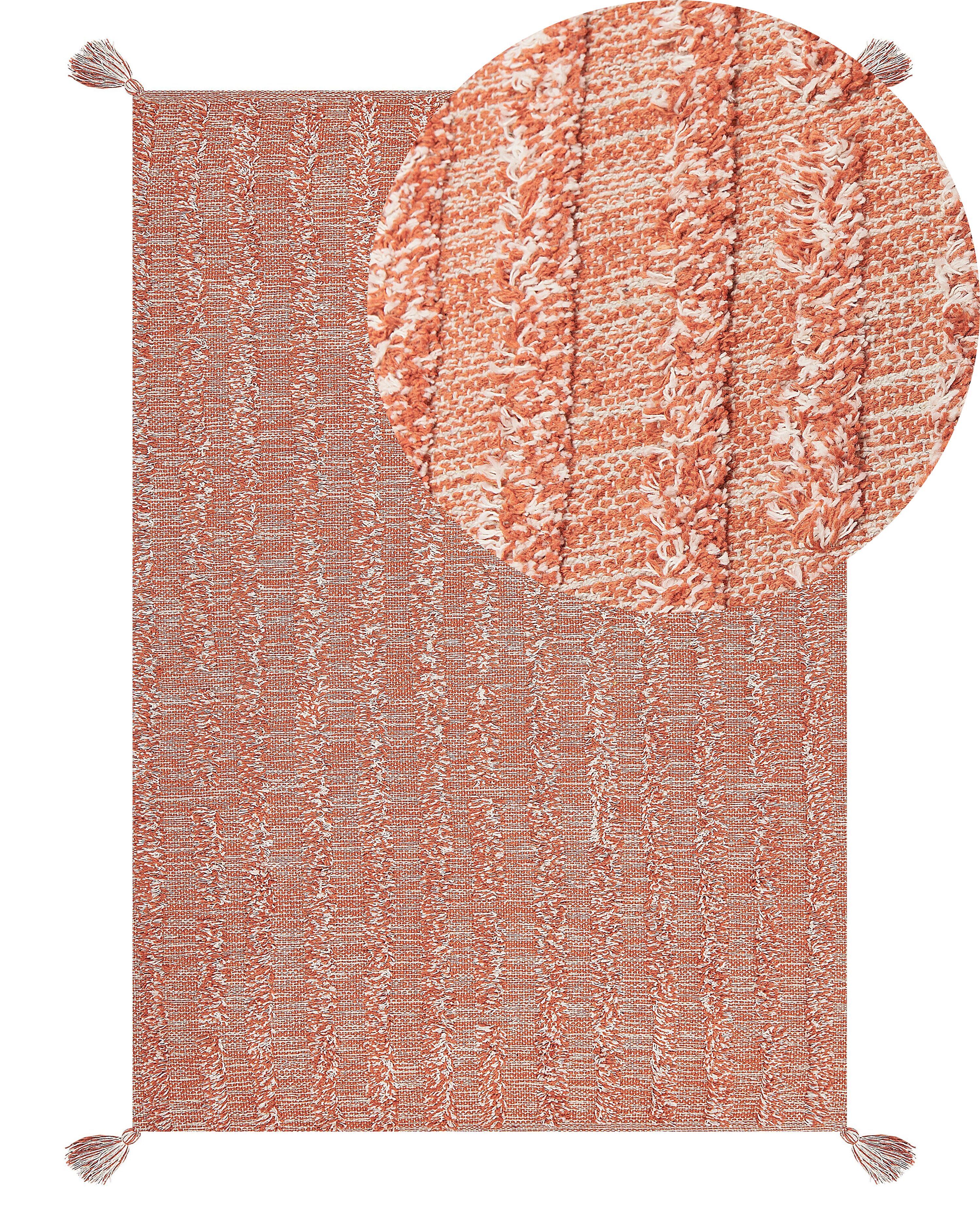 Rug MUGLA Orange 160 x 230 cm Cotton