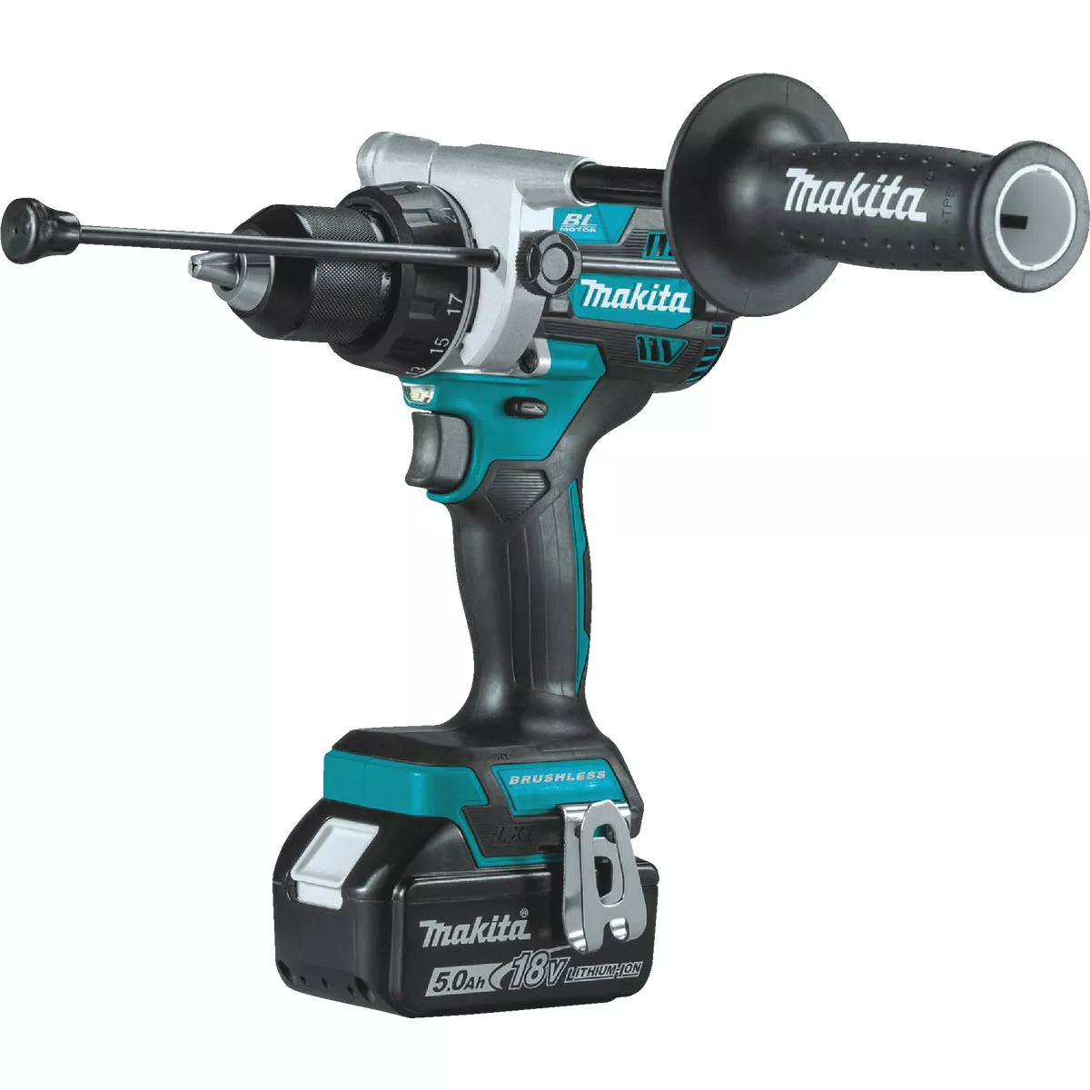 Makita 18V LXT 2-Tool Lithium-Ion Brushless Hammer Drill/Driver & 4-Speed Impact Driver Cordless Tool Combo Kit