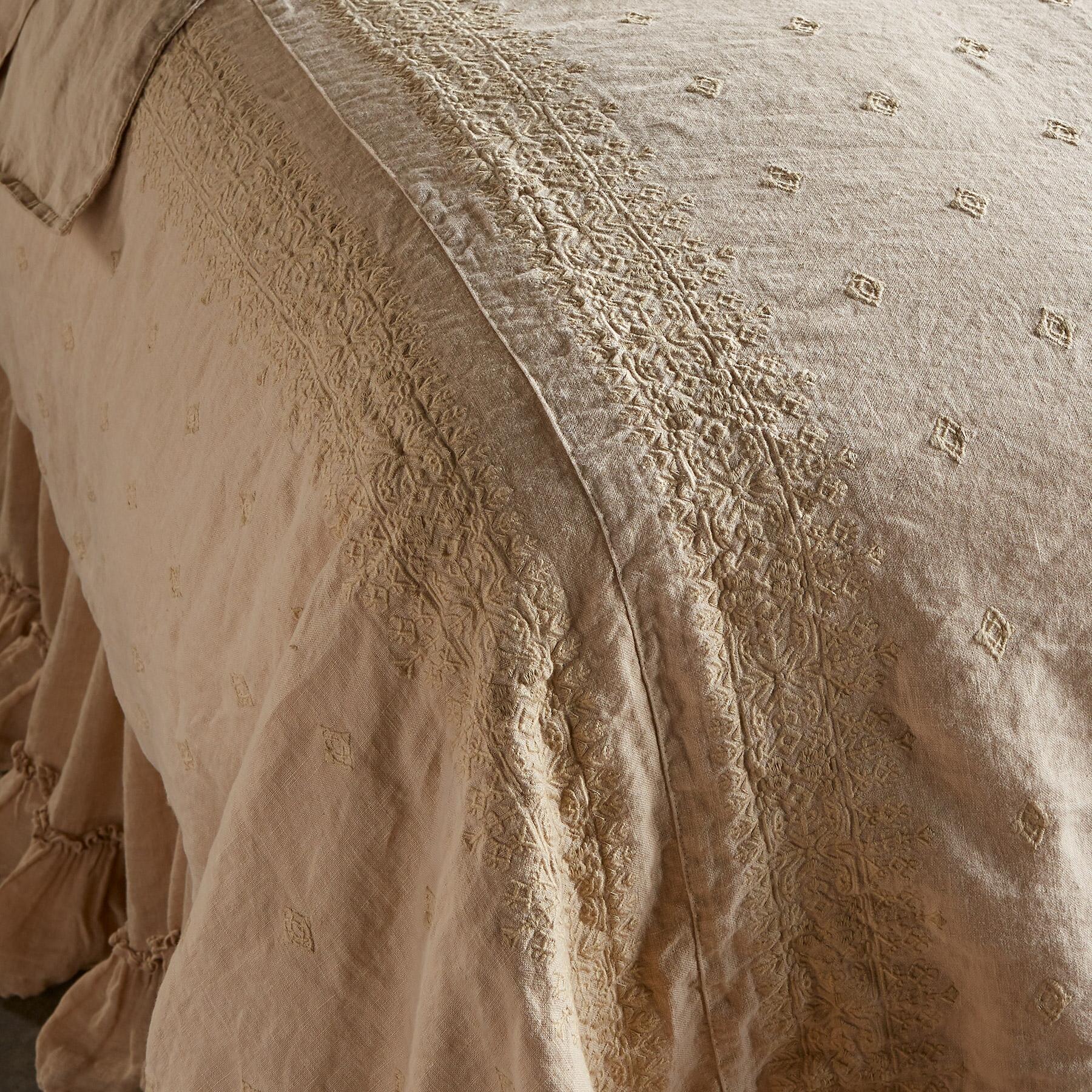 Gossamer Linen Embroidery Duvet - Sundance Clothing