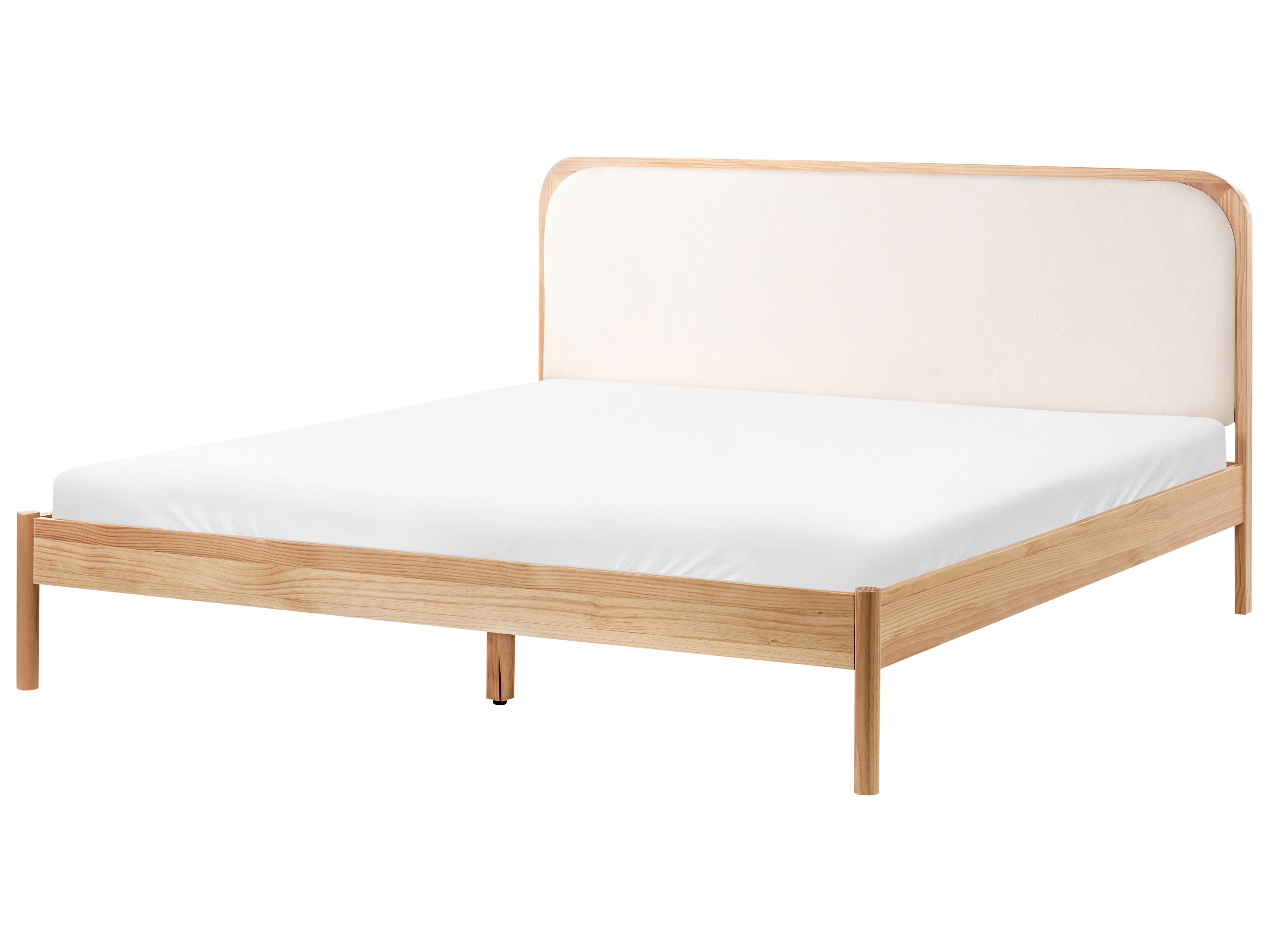 Bed Pine Wood DOSCHES 180 x 200 cm (EU Super King) Light Brown