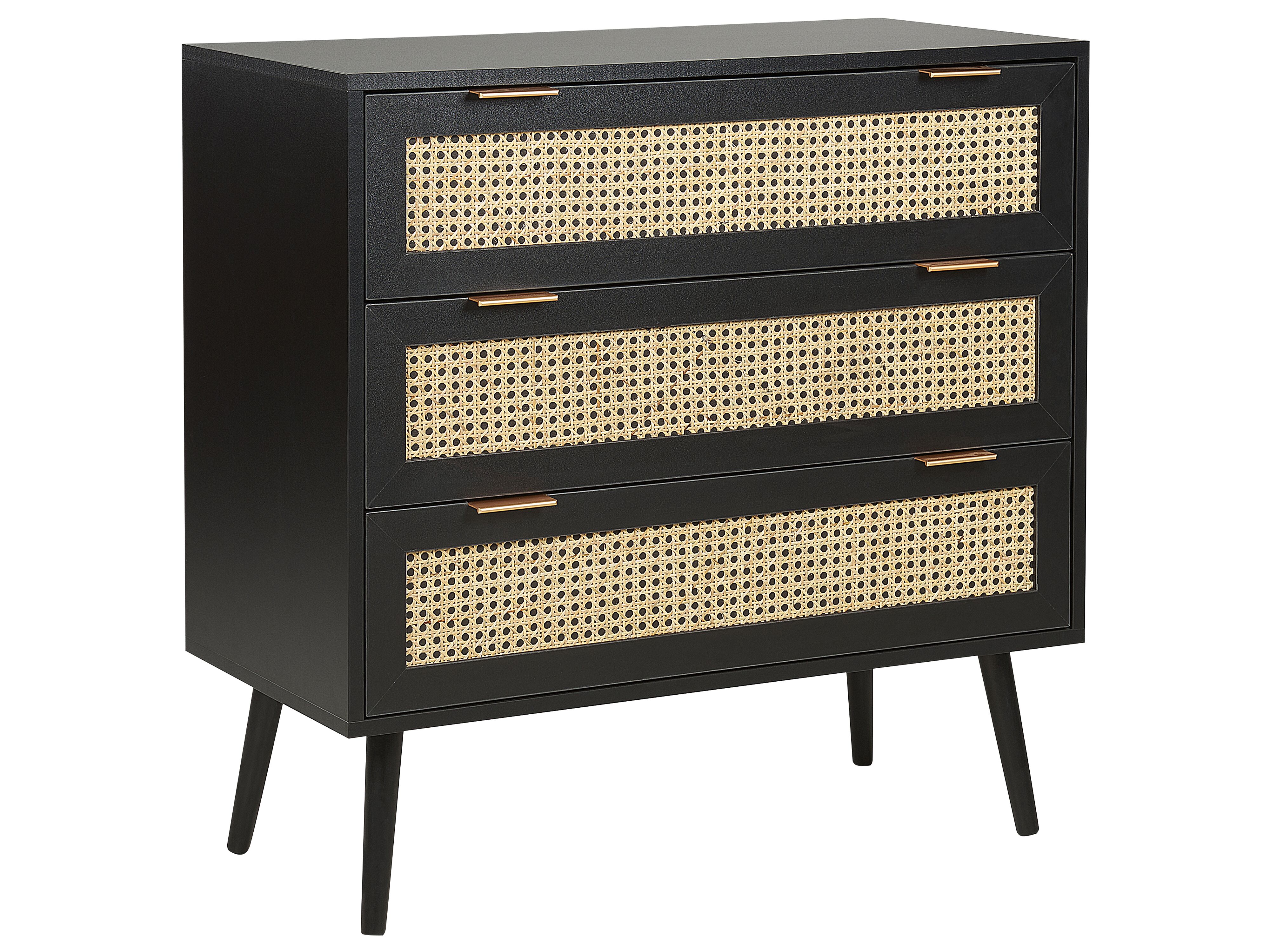 3 Drawer Chest OPOCO Black