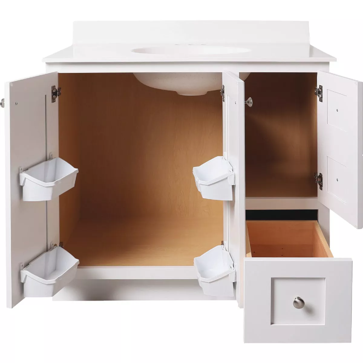Bertch Storage Solutions 36 In. W x 34-1/2 In. H x 21 In. D Harbor Vanity Base without Top, 3 Door/1 Drawer