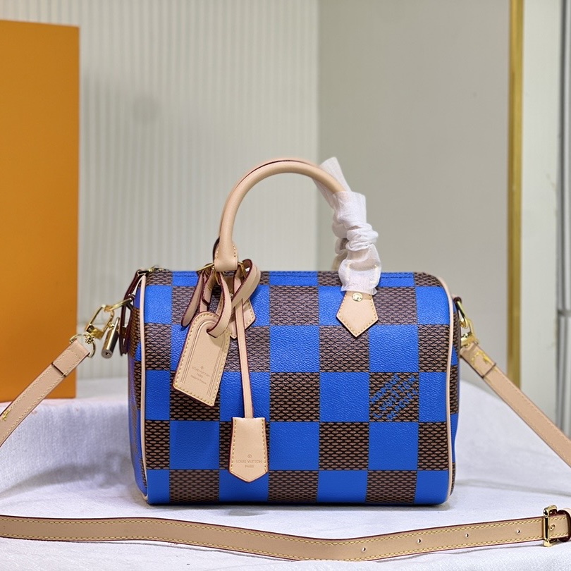 Louis Vuitton LV  Speedy 25 Checkerboard Shoulder Bag Handbag1:1High-quality replica