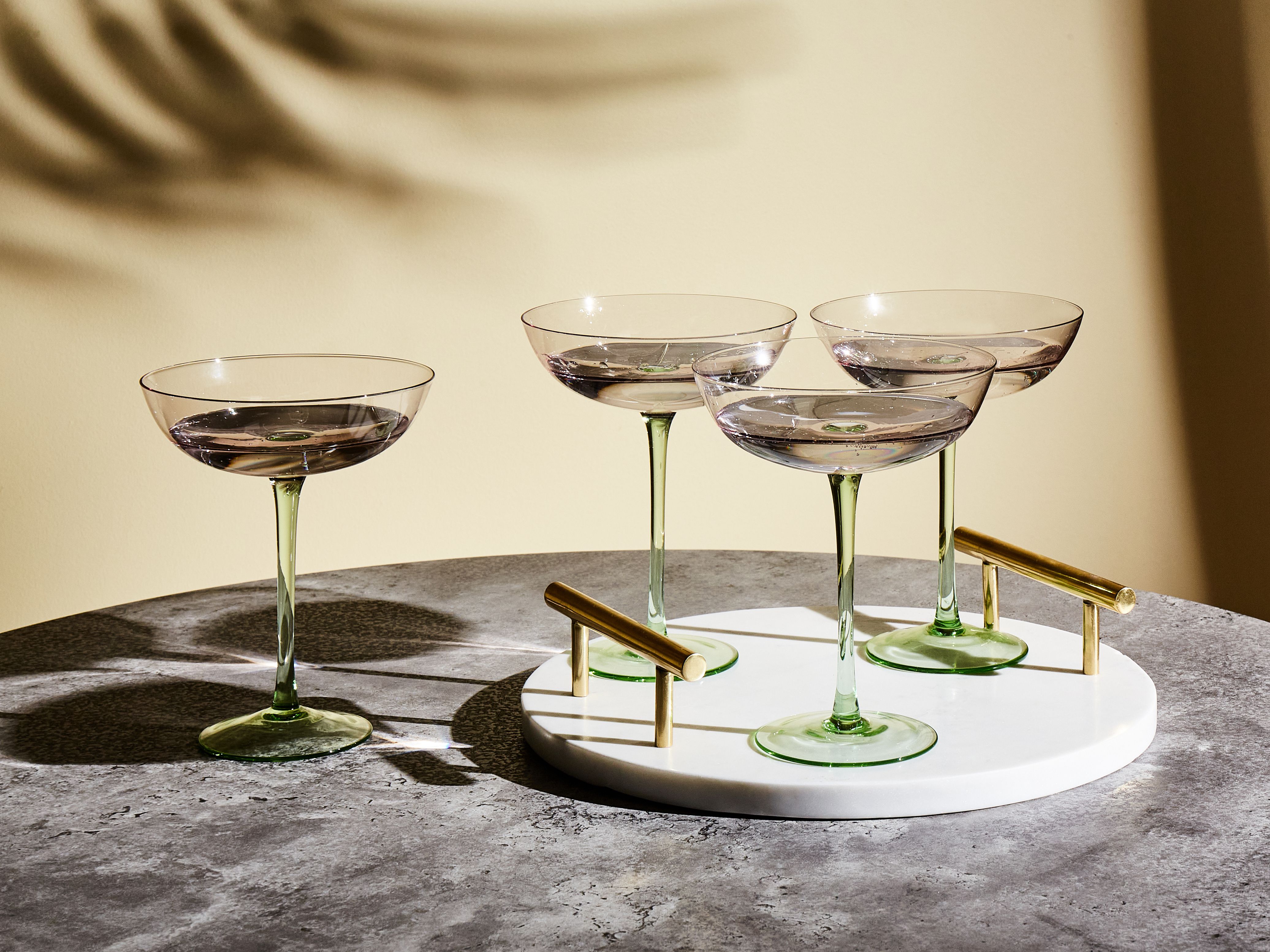 Set of 4 Martini Glasses DIOPSIDE 250 ml Pink