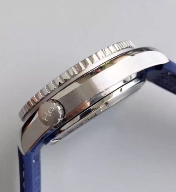 Replica Omega Planet Ocean GMT Goodplanet Blue Bezel Orange Marker Blue Dial Rubber A8605 - Top club