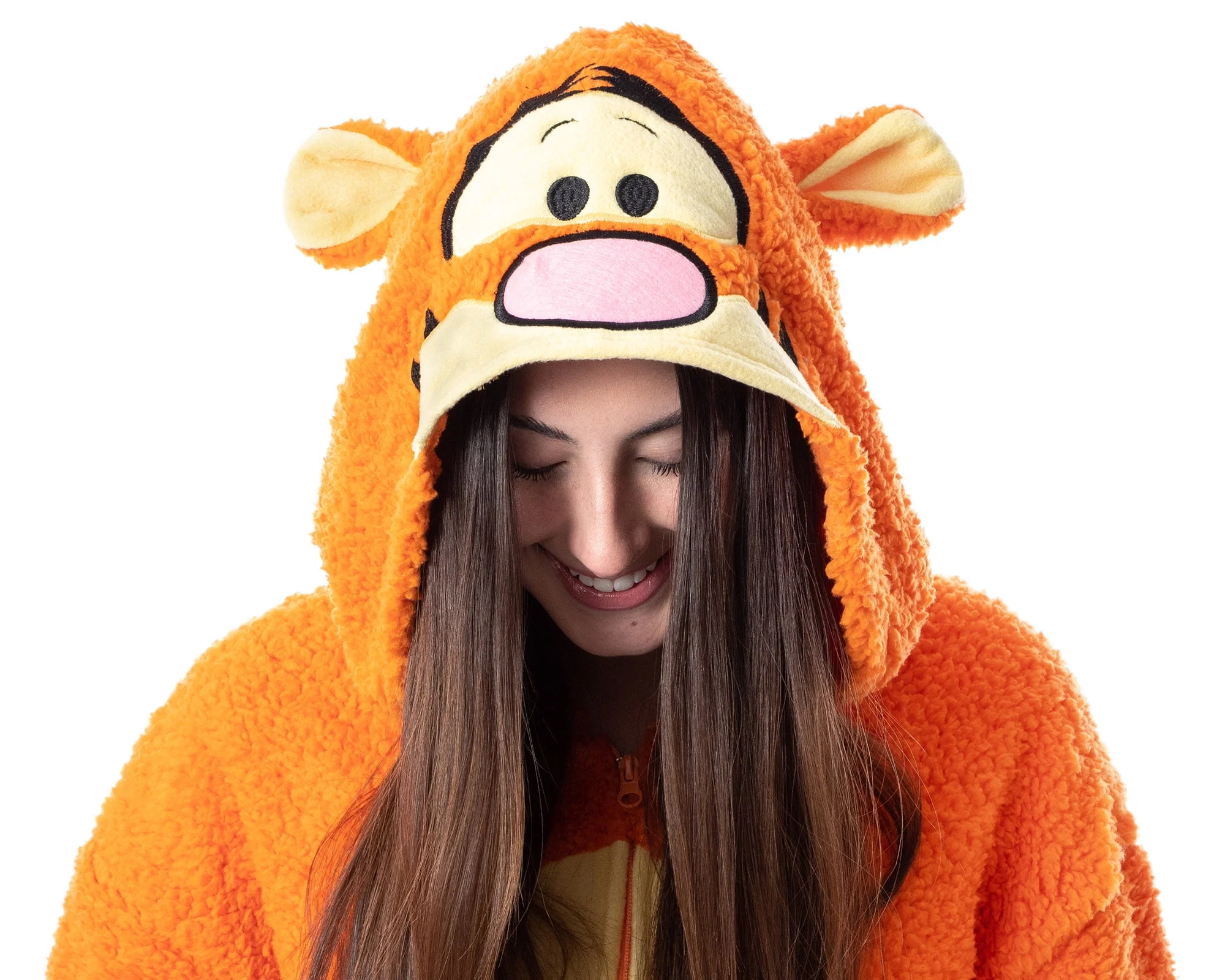 Disney Winnie The Pooh Adult Tigger Costume Plush Kigurumi Union Suit Pajama Outfit - Image 2 Disney Winnie The Pooh Adult Tigger Costume Plush Kigurumi Union Suit Pajama Outfit - Image 2