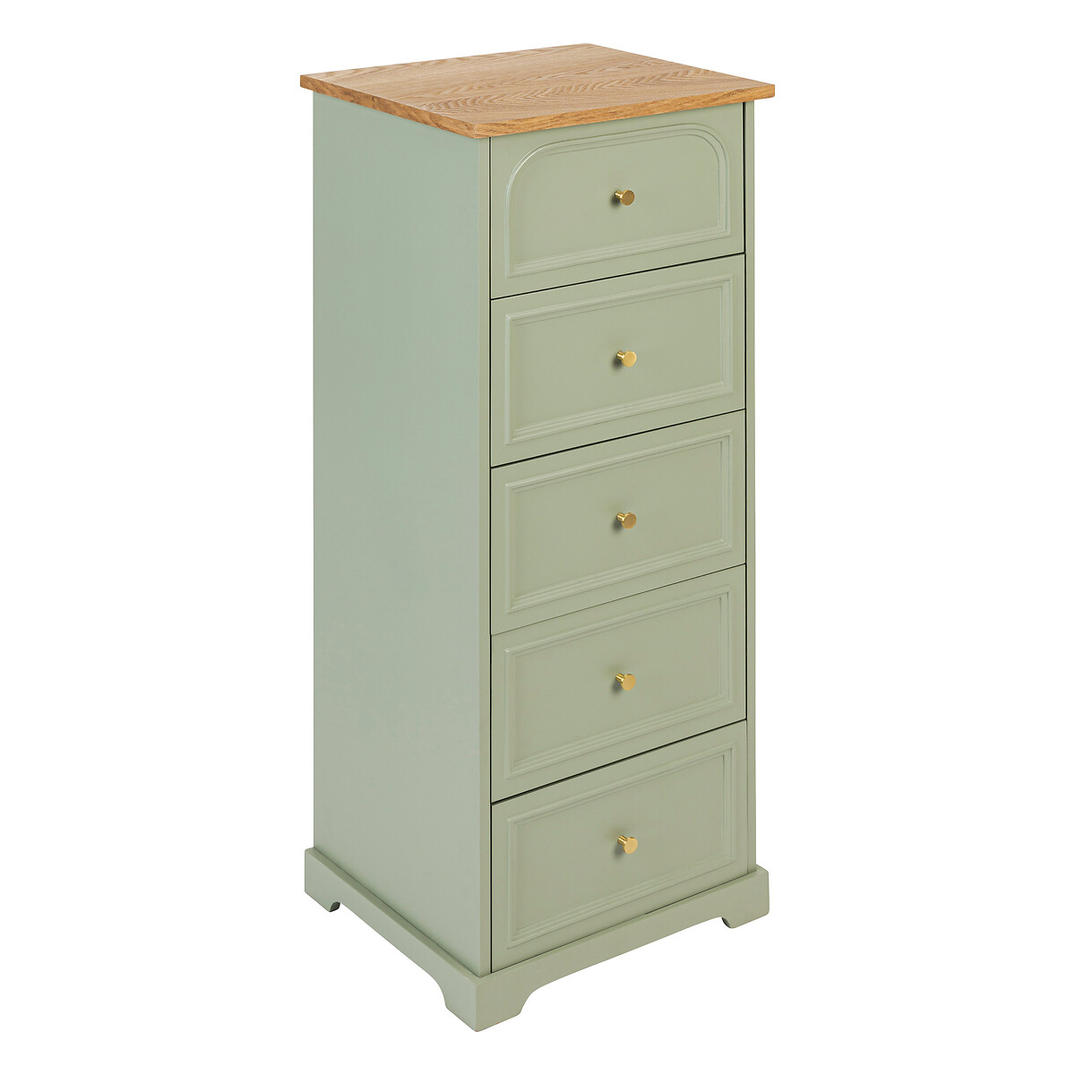 Chest of Drawers "Mohea" Celadon green, 5 drawers