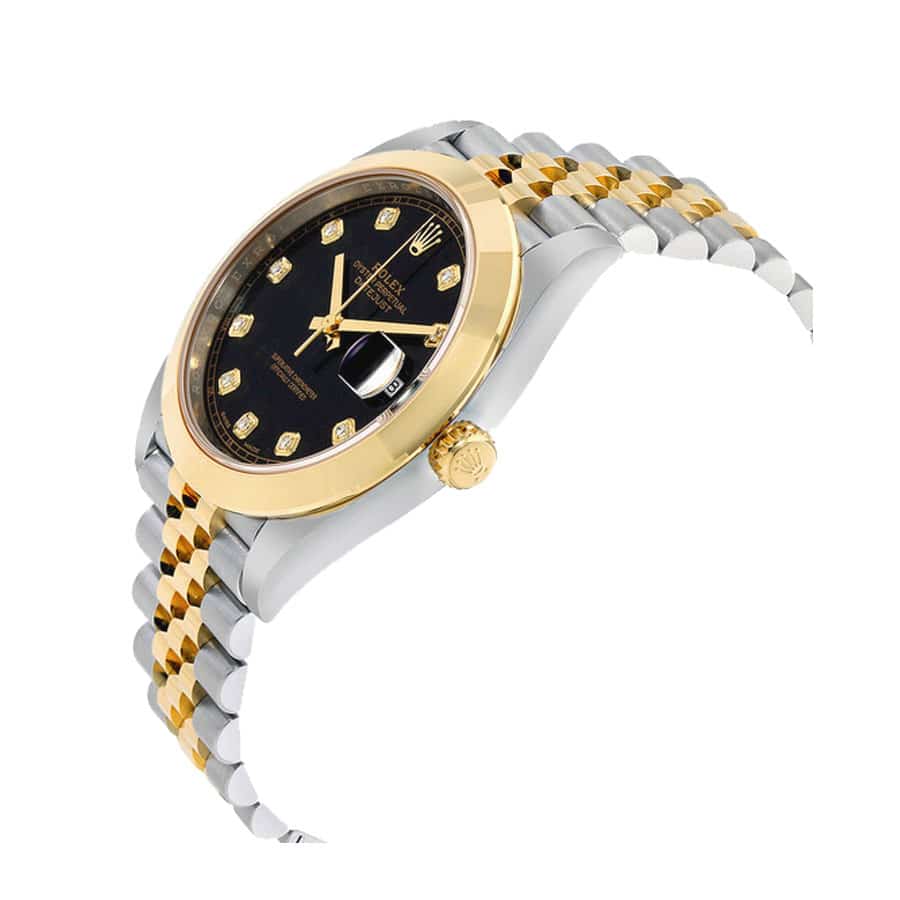 Rolex Datejust Black Diamond Dial Steel Yellow Gold 126303BKDJ Jubilee Replica - Top club
