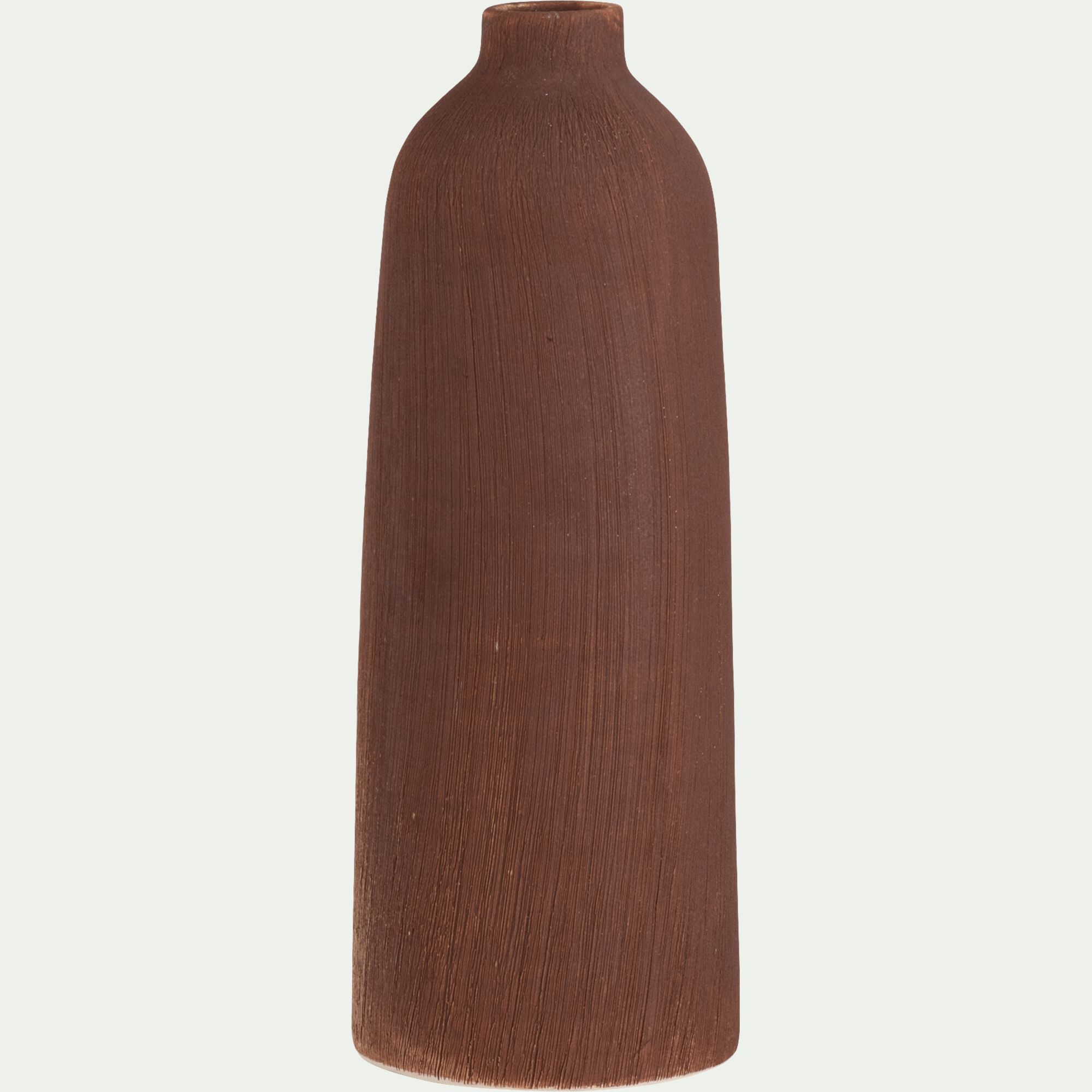 VALENSOL - Solifore en faïence H27cm - brun rustrel