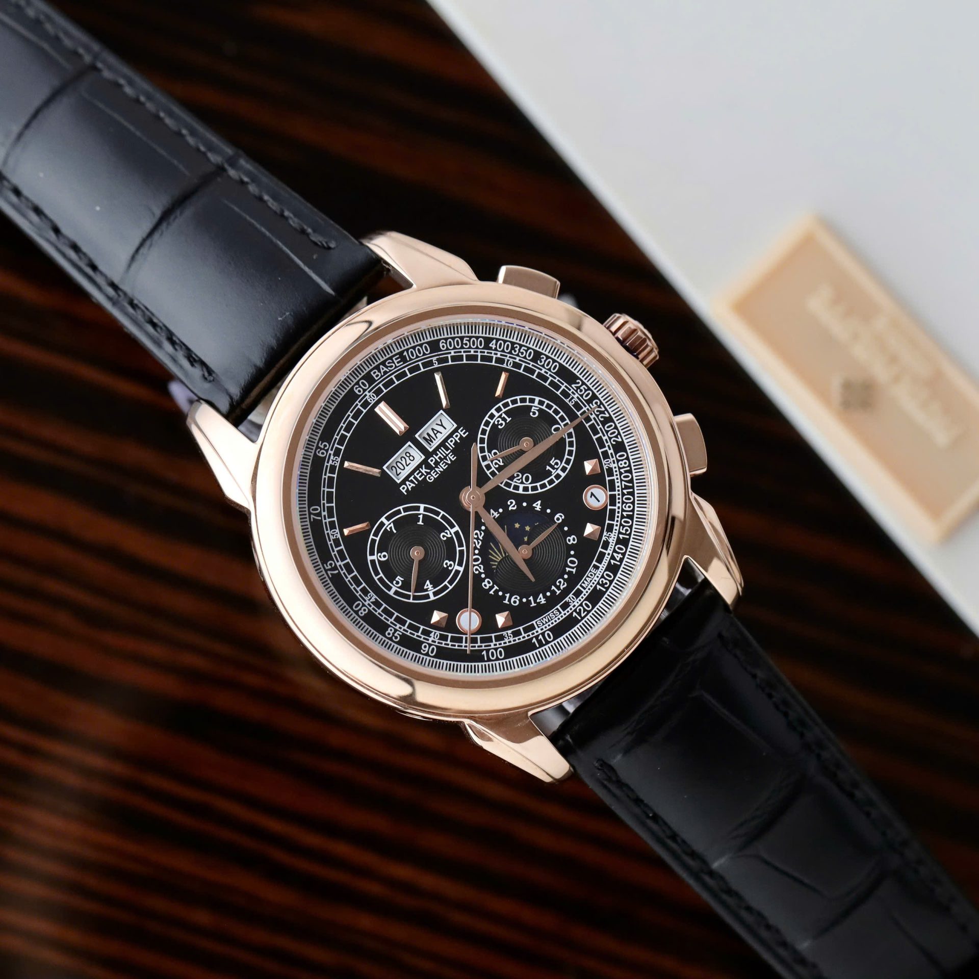 Patek Philippe Grand Complications 5270J Leather Strap Fake Watch 41mm - Elite Watch Atelier