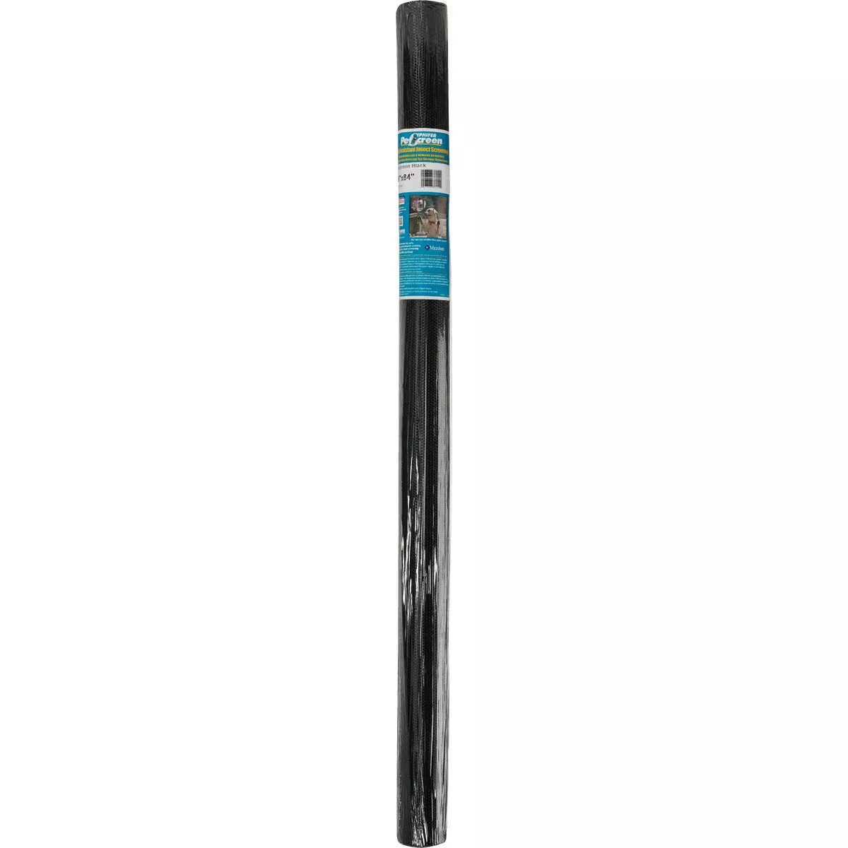 Phifer PetScreen 36 In. x 84 In. Black Pet-Resistant Screening
