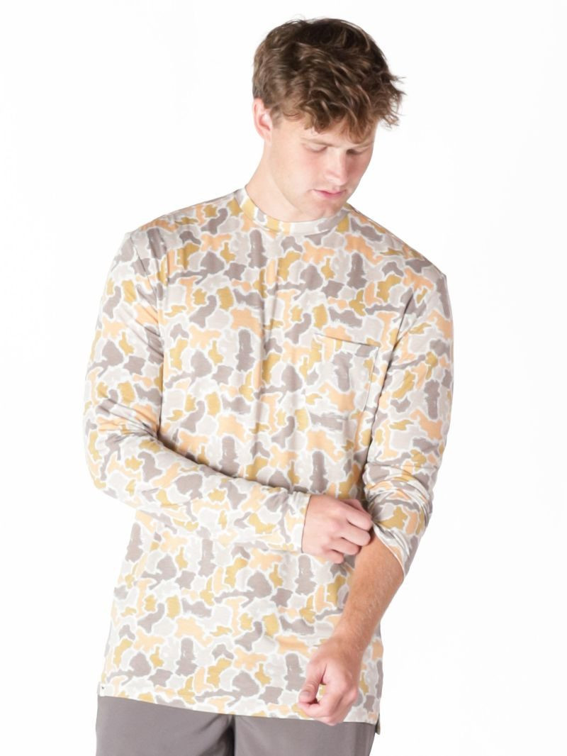 0126-MN-TEE-LS-CAMO-GRNCMO - Simply Southern Outlet