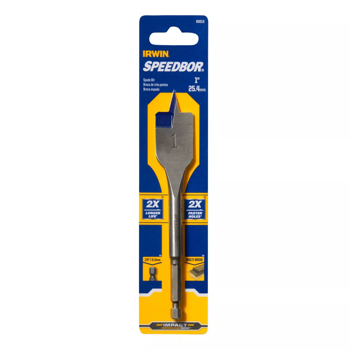 Irwin Speedbor 1 In. x 6 In. Spade Bit