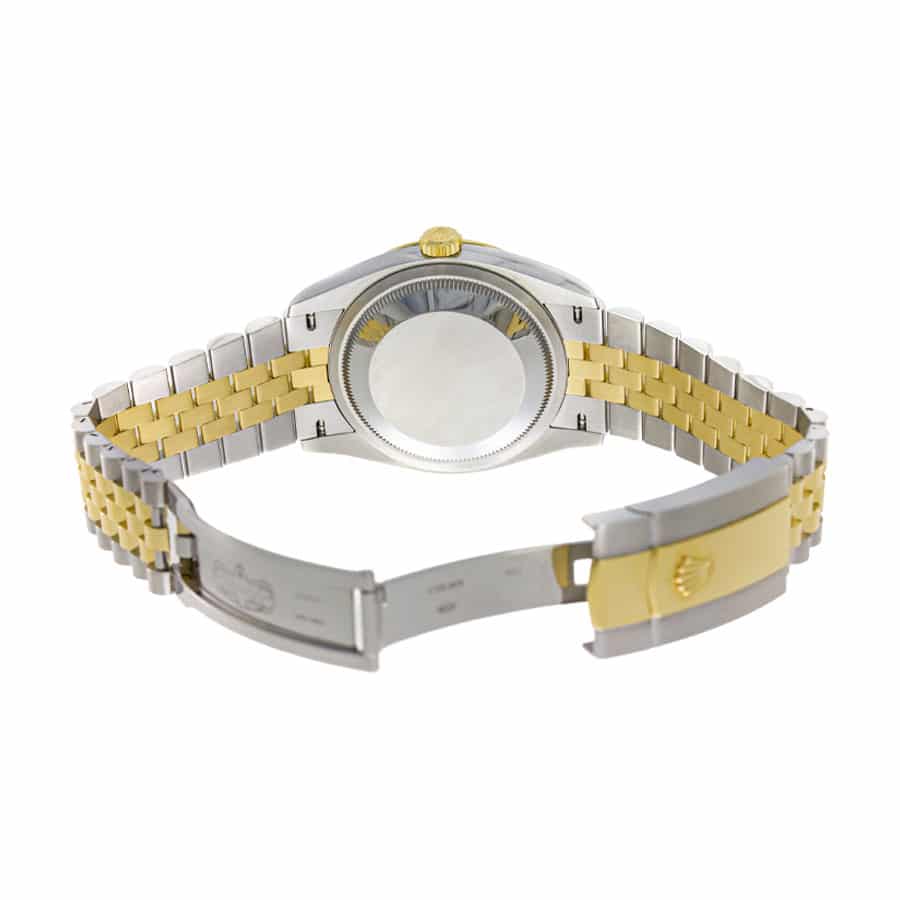 Rolex Datejust 126333 Yellow Gold   Steel Black Dial Jubilee Replica - Top club