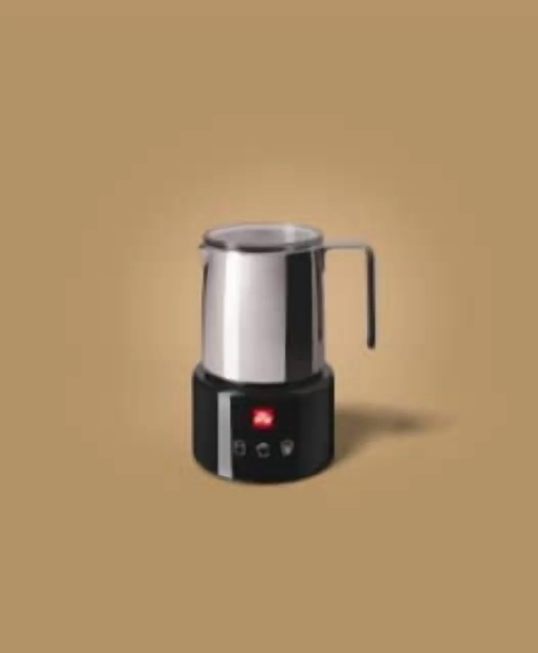 illy Electric Milk Frother- Black & Stainless Steel