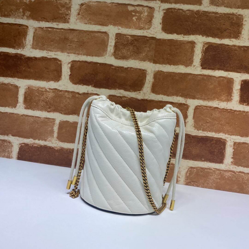Replica Gucci Gg Marmont Mini Bucket Bag 575163 White1:1High-quality replica