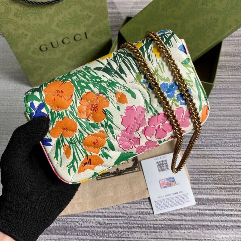 Replica Gucci Ken Scott Print Gg Marmont Super Mini Bag 4764331:1High-quality replica