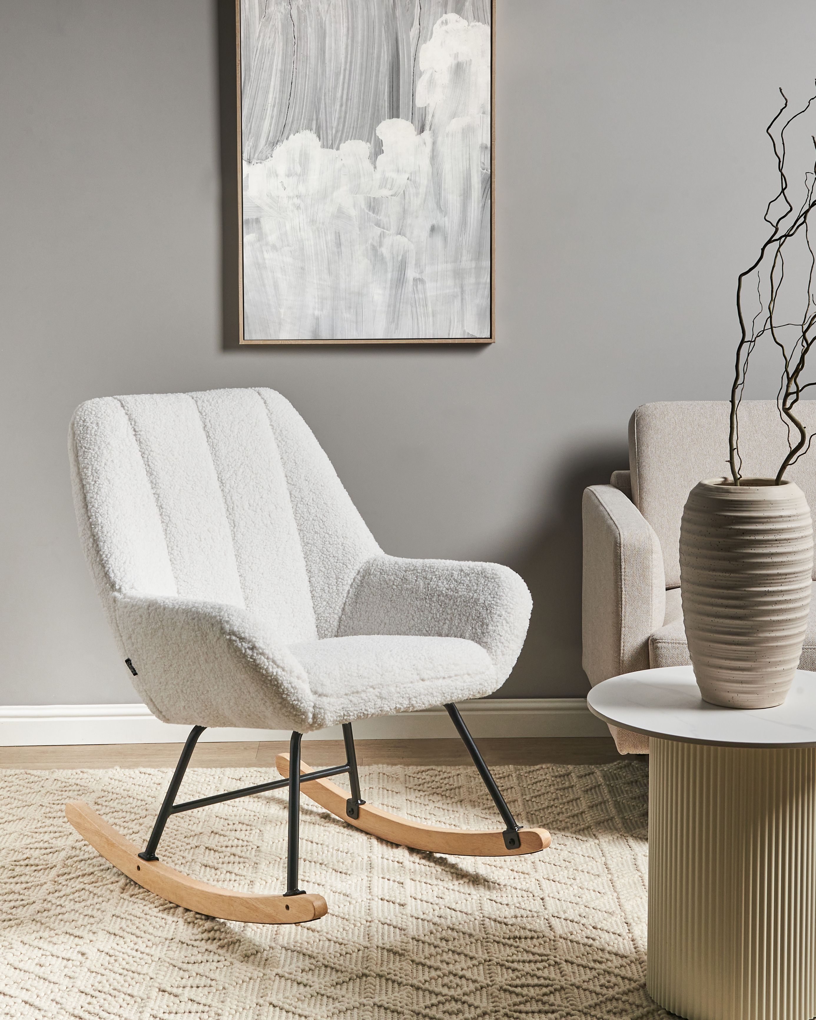 Rocking Chair KINNO Boucle Off-White
