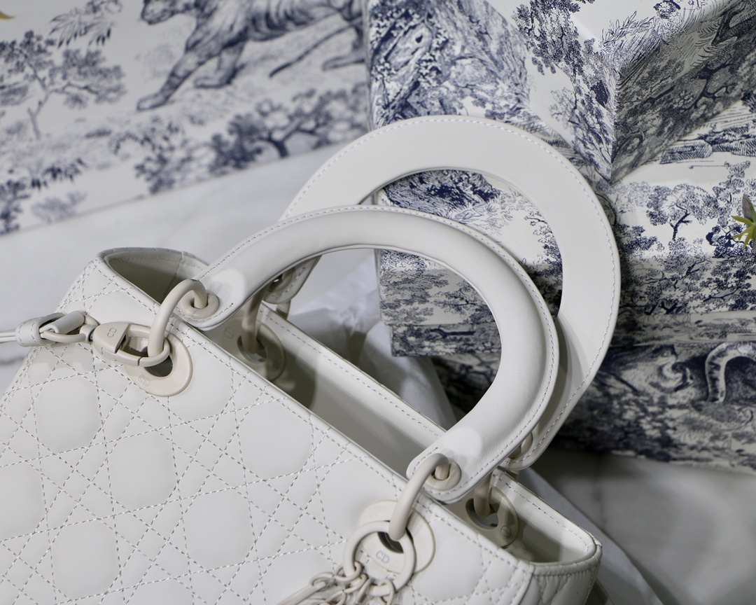 Medium Lady Bag  Black/White/Beige/Grey For Women 9.5in/24cm M0565ONGE_M9001:1High-quality replica