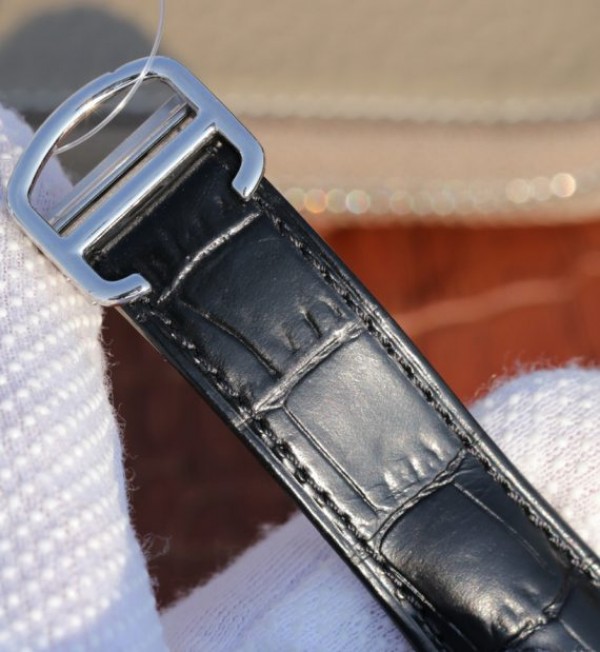 Replica Cartier TWF Ballon Bleu 46mm Black Textured Dial Leather Strap MIYOTA9015 - Top club