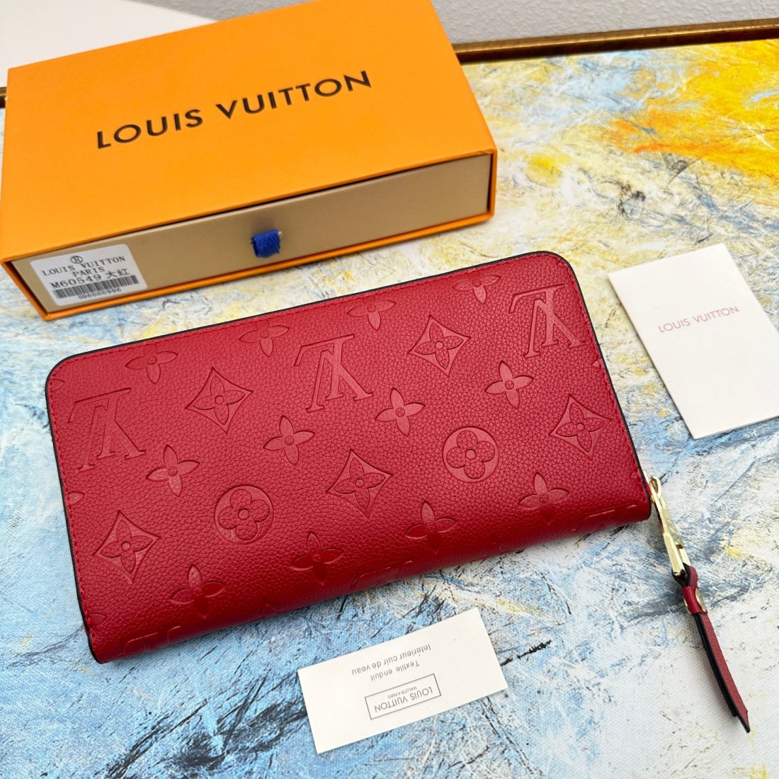 Louis Vuitton LV Zippy Embossed Cowhide Wallet1:1High-quality replica