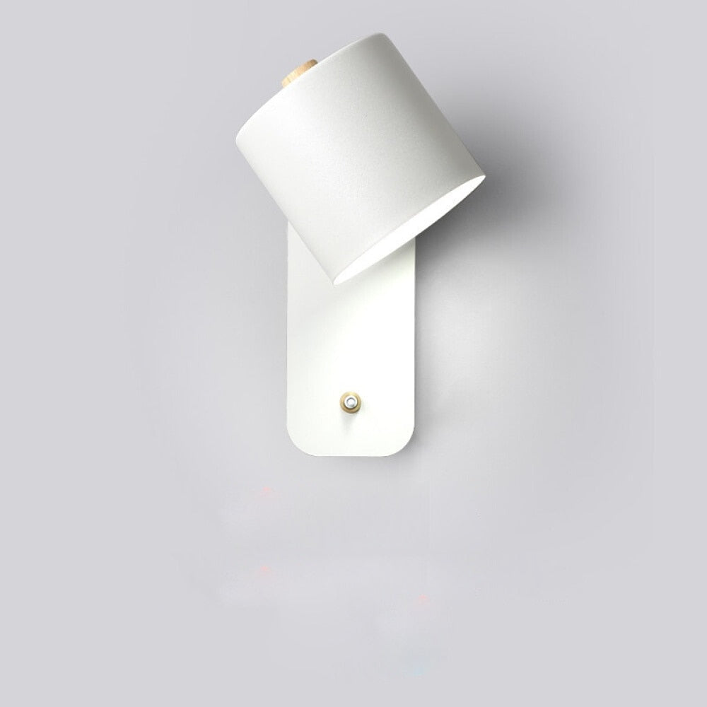 Moderne Zwarte Wandlamp – Slanke LED Muurlamp met Ingebouwde Schakelaar voor Stijlvolle Verlichting Binnen