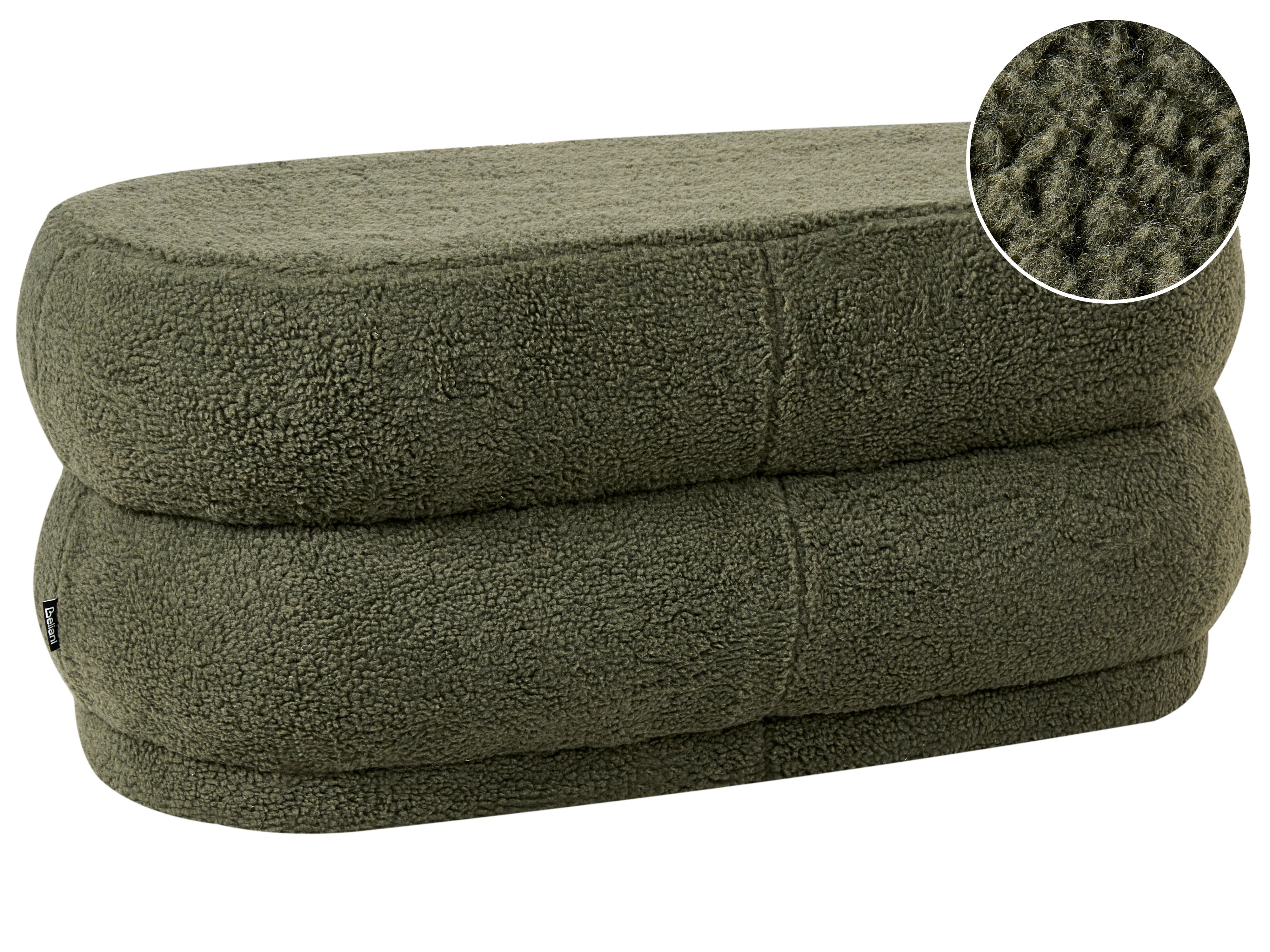 Upholstered Bench ELLENDALE Boucle Green
