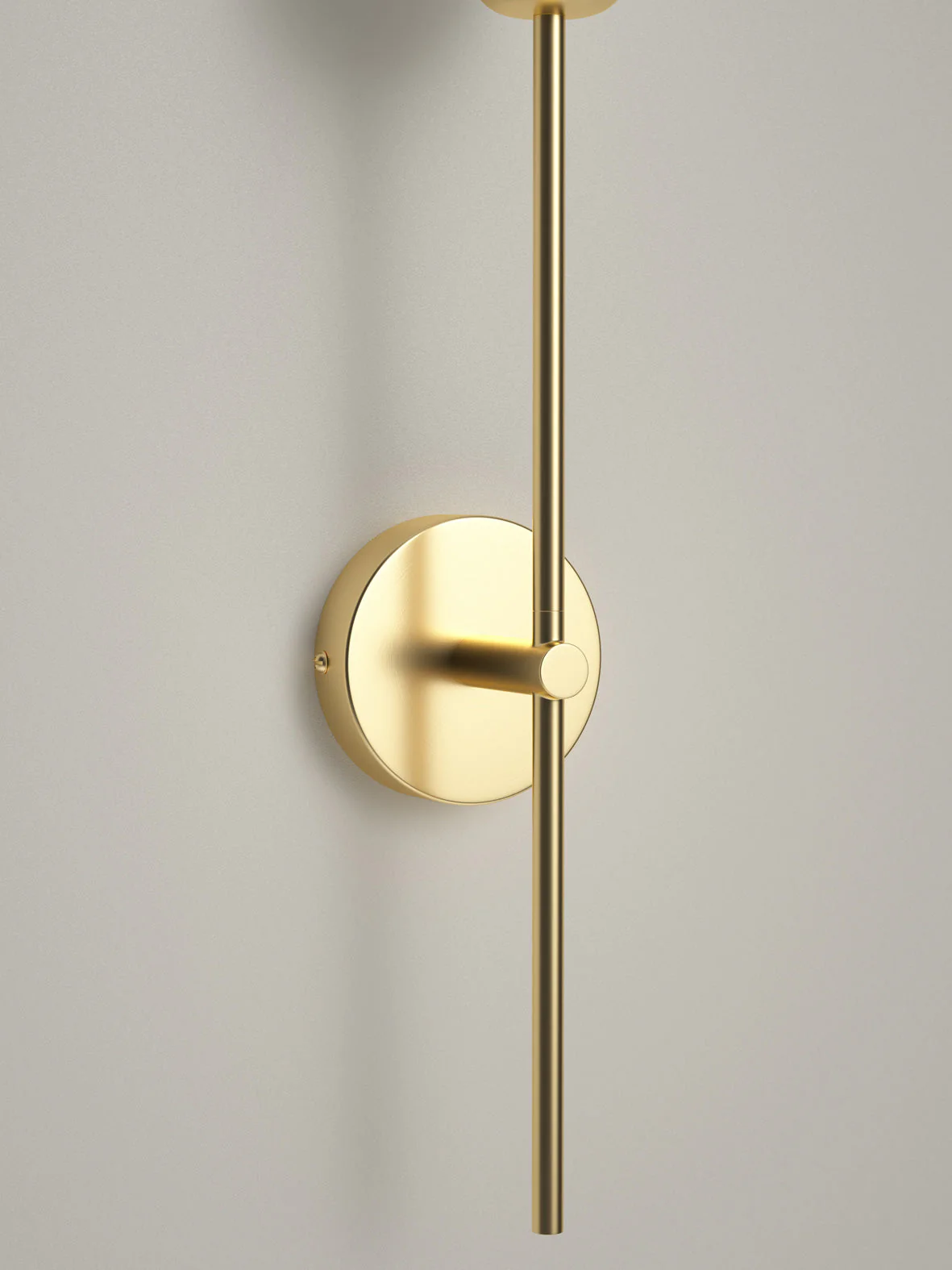 Chelso - brushed brass and opal wall light