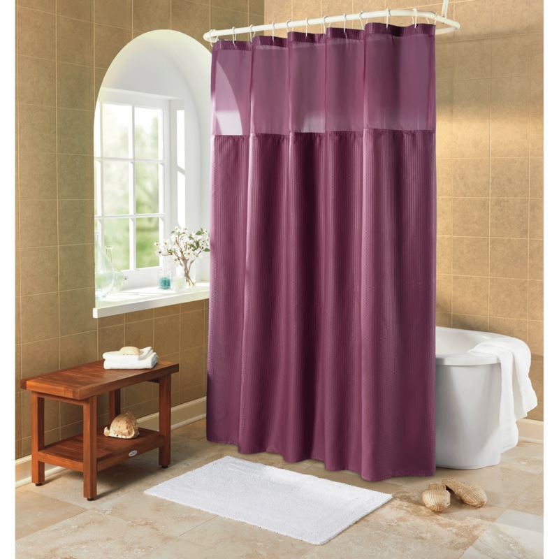 Serene Snap Shower Curtain - MIDNIGHT VELVET CATALOG