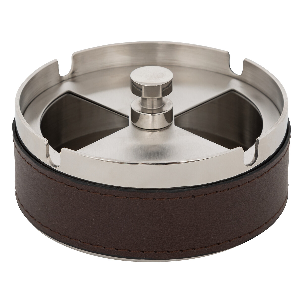 Metal ashtray "Jule" Brown, D.10 cm